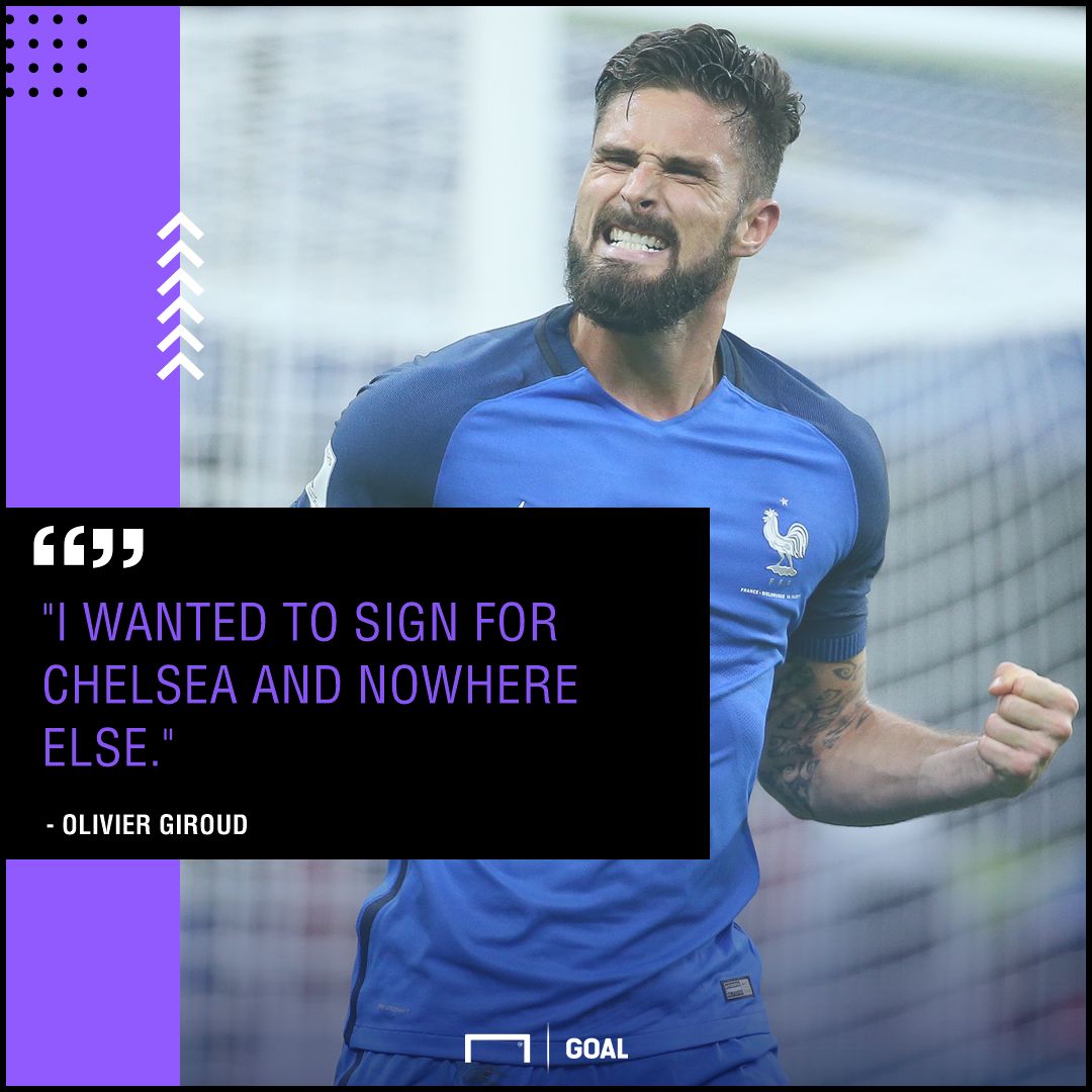 Olivier Giroud Chelsea and nowhere else