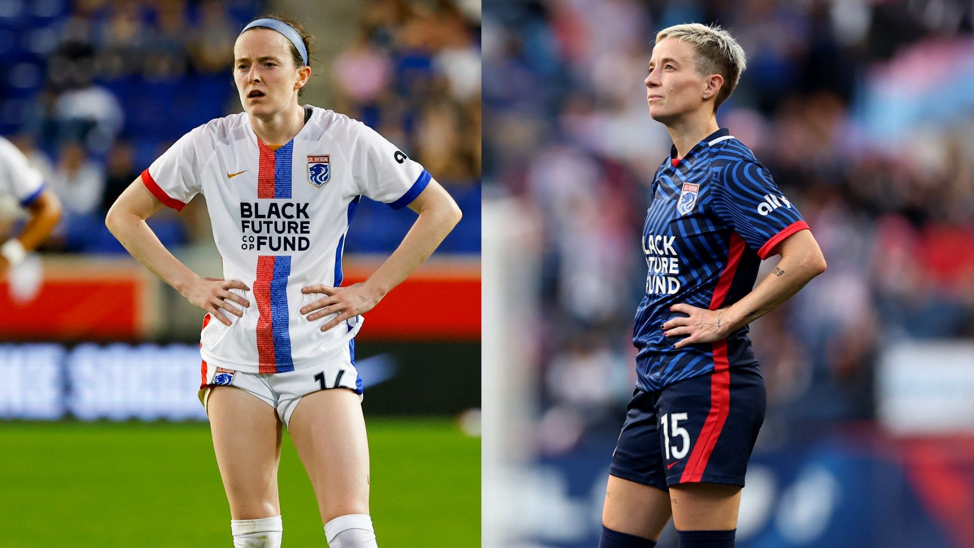 Megan Rapinoe Rose Lavelle OL Reign split