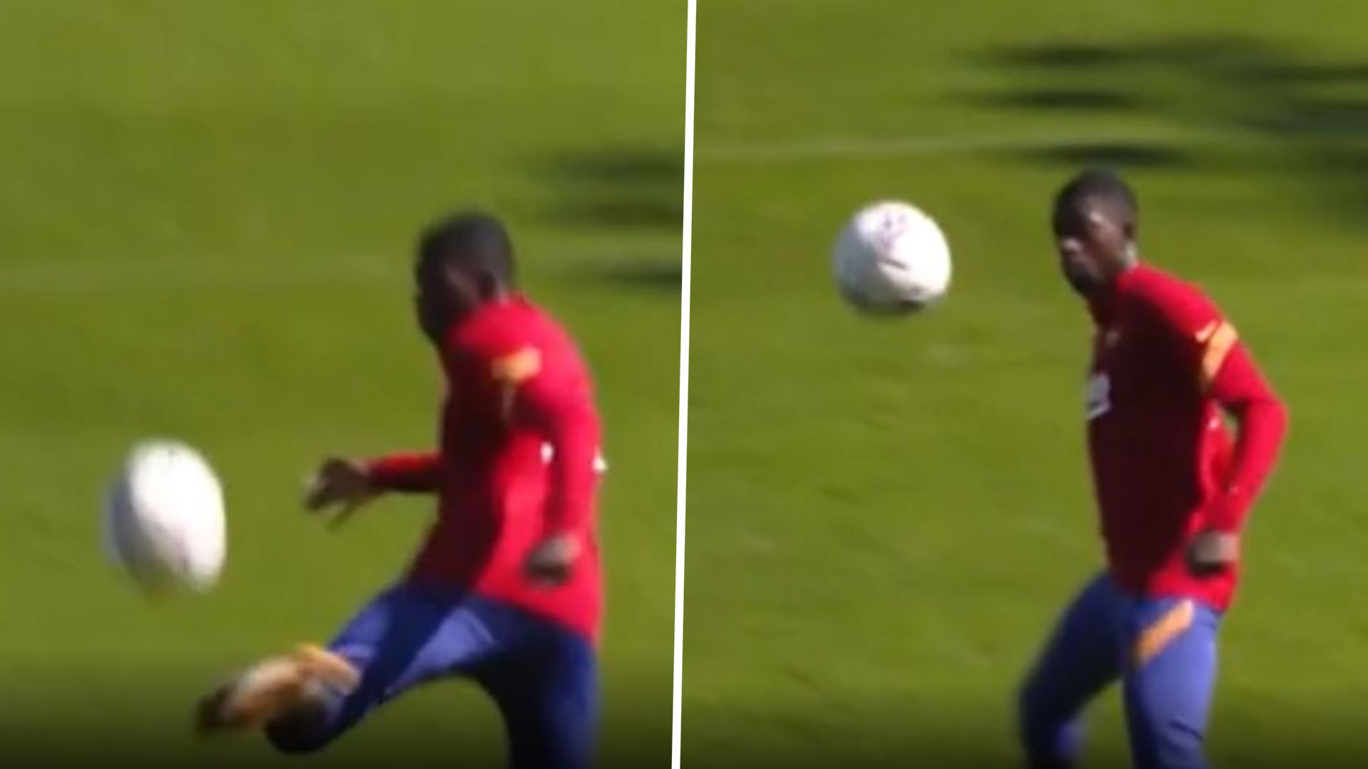 DEMBELE BARCA TRAINING FIRST TOUCH GFX