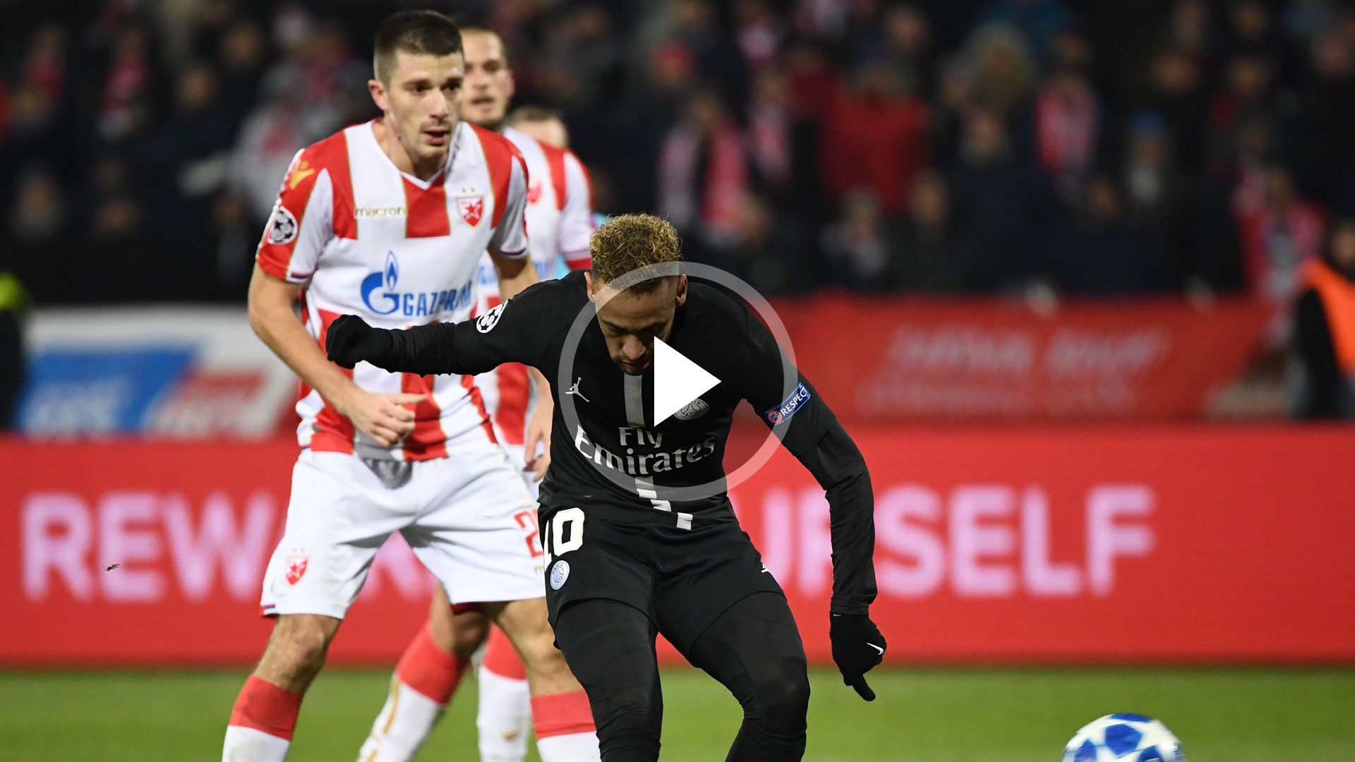 GFX Playbutton Neymar PSG Champions League 11122018