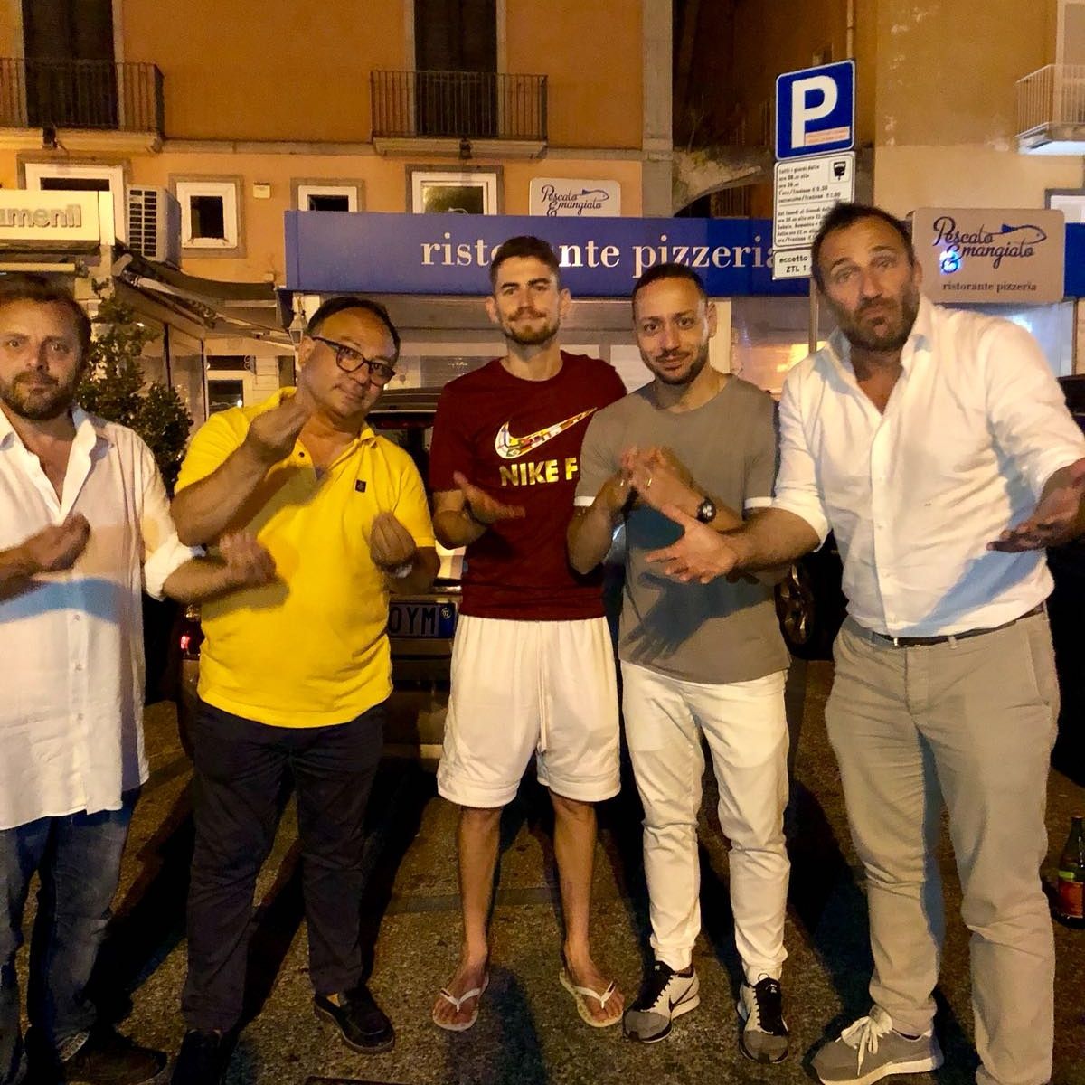 Jorginho with friends