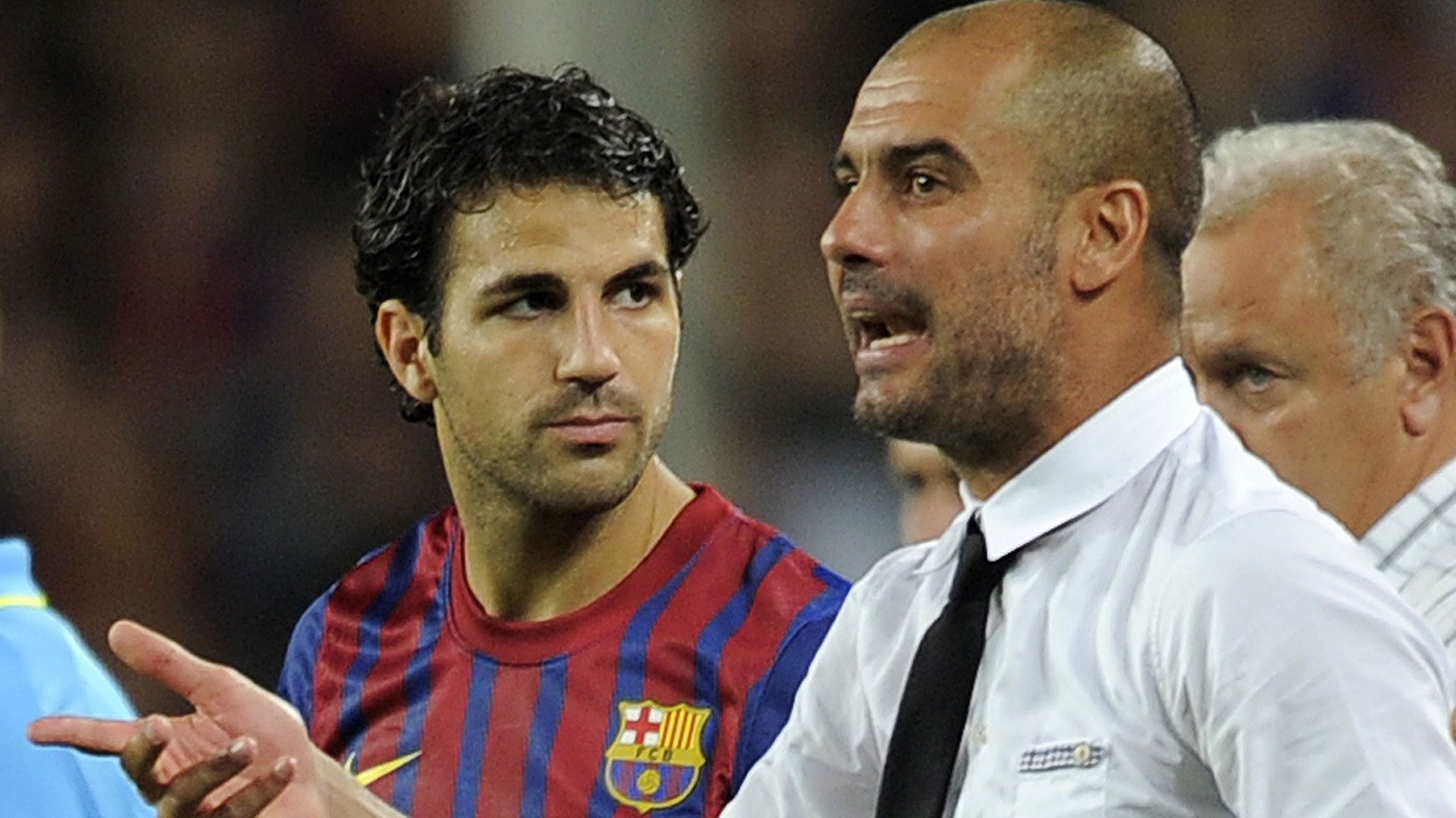 Cesc Fabregas pep Guardiola FC Barcelona 18082011