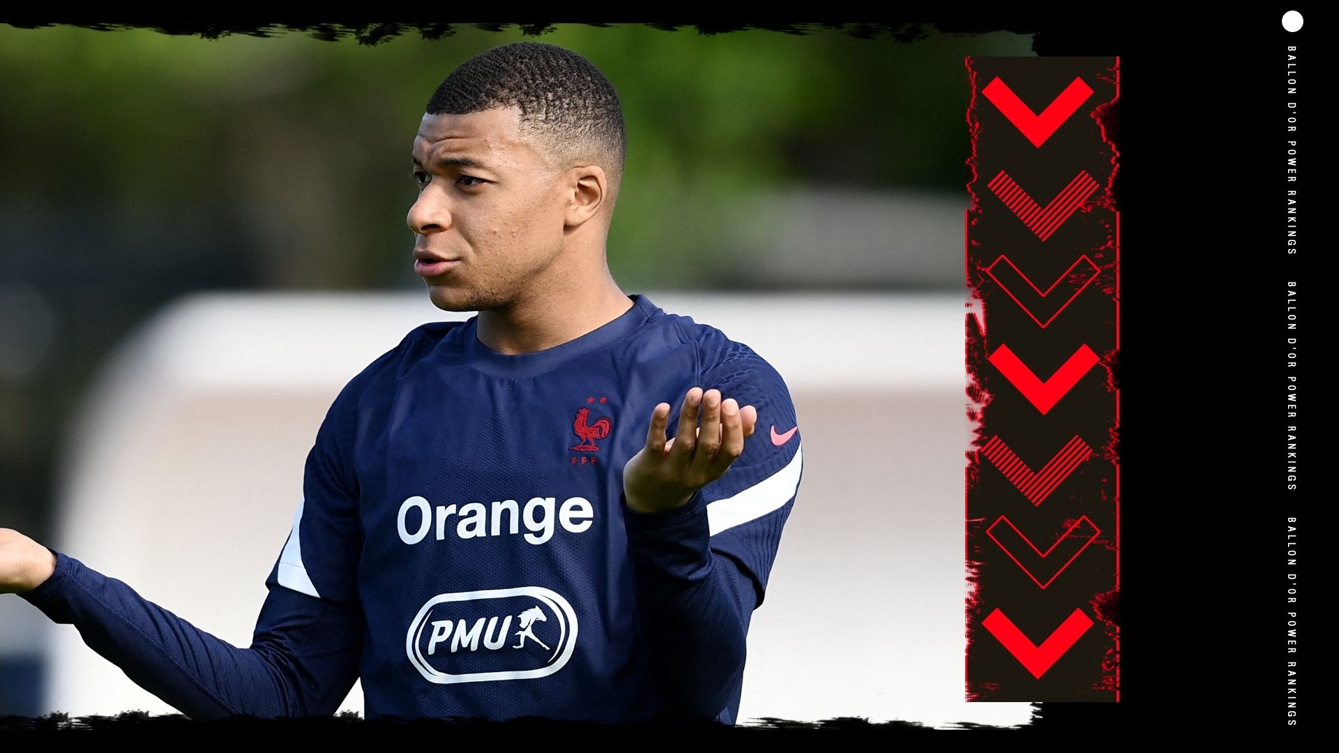 Kylian Mbappe Ballon d'Or Rankings GFX