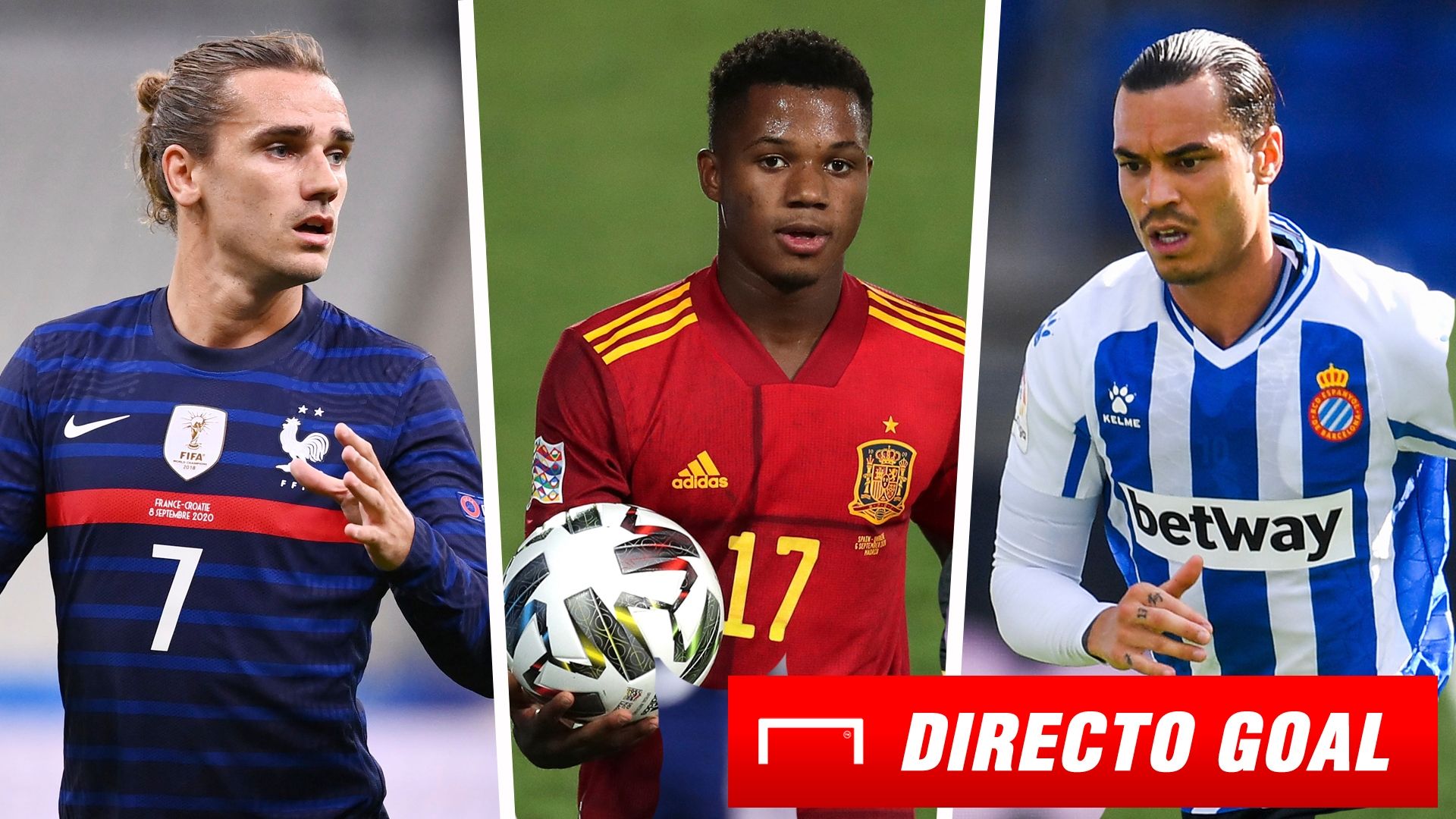 Griezmann, Ansu Fati y De Tomás (Directo Goal)