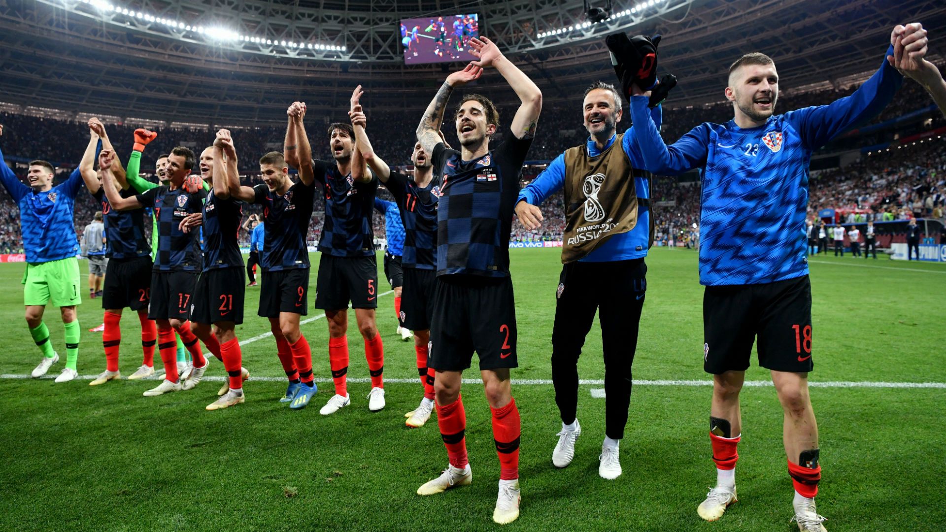 croatia england - celebration - world cup - 11072018