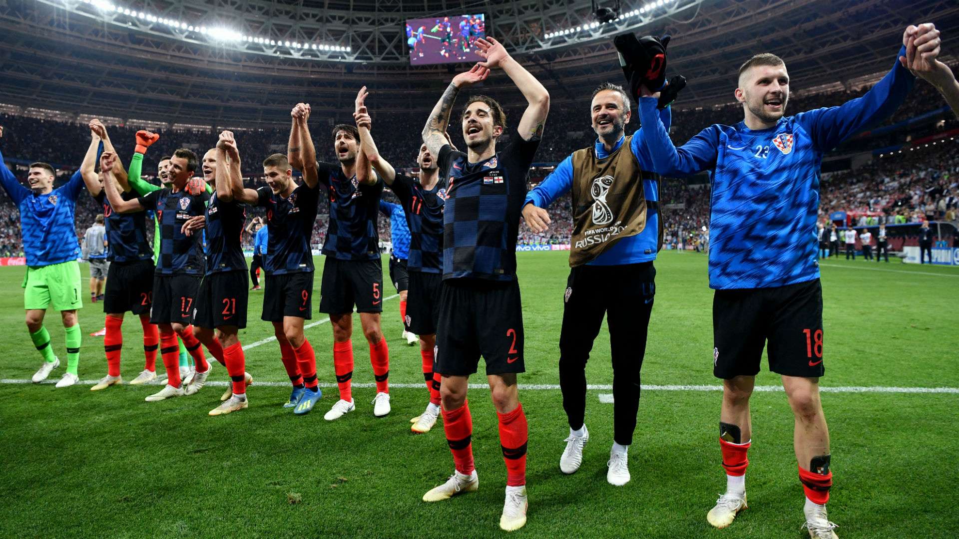 croatia england - celebration - world cup - 11072018