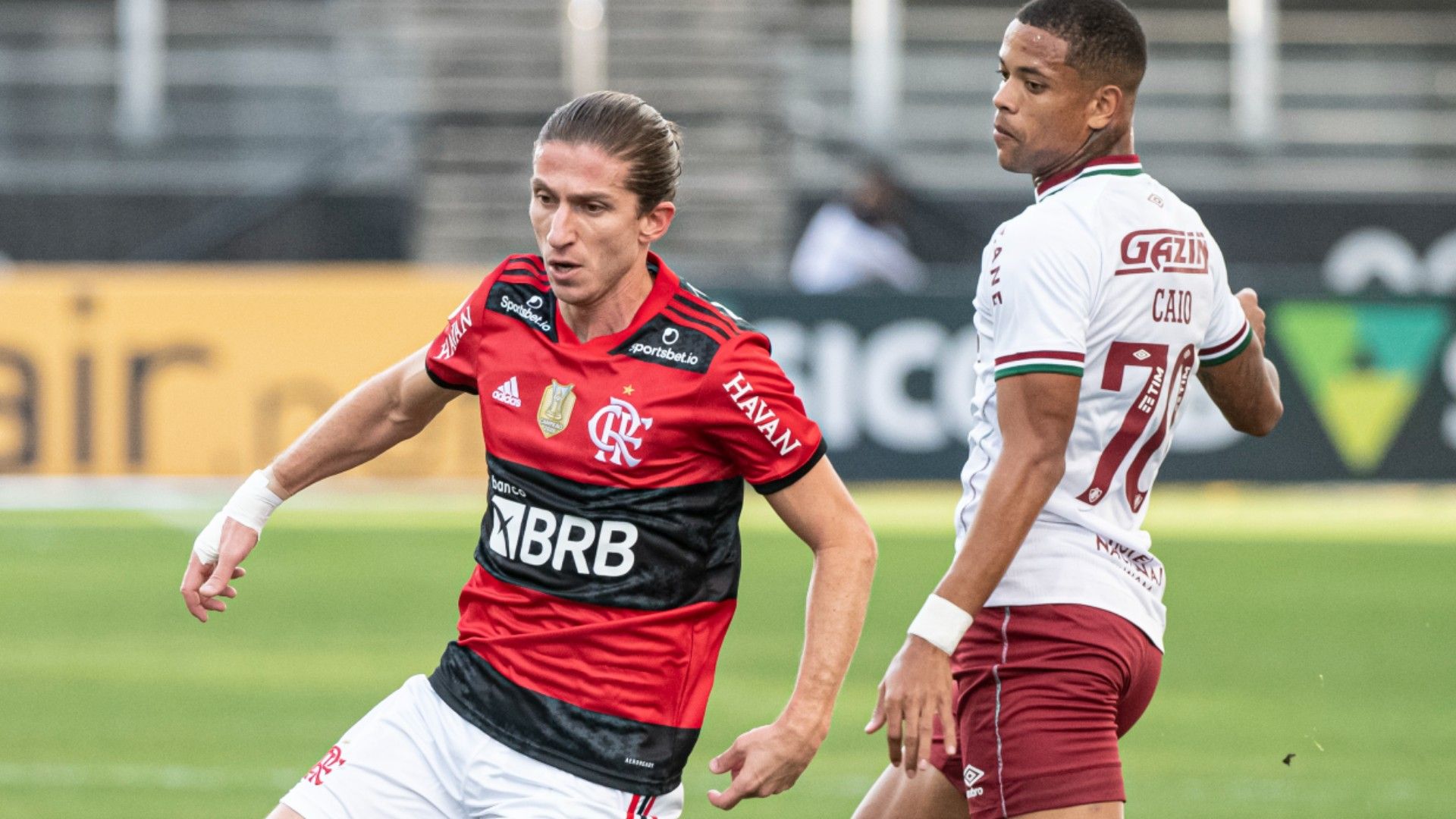 Filipe Luís Caio Paulista Flamengo Fluminense Neo Quimica Arena Brasileirão 04 07 2021