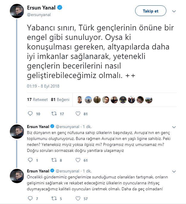 Ersun Yanal Twitter