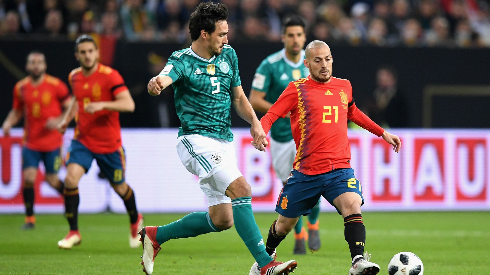 Mats Hummels David Silva Deutschland Spanien Germany Spain 23032018