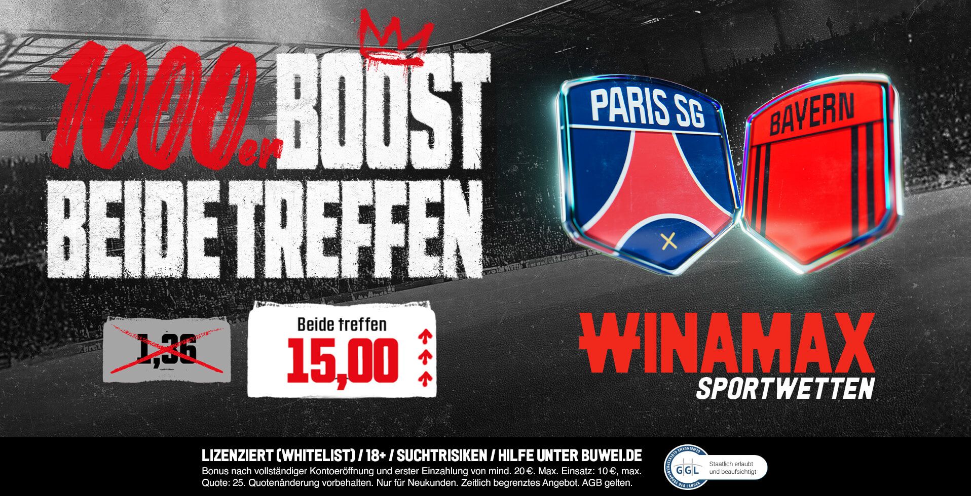 PSG Bayern Winamax quoten boost