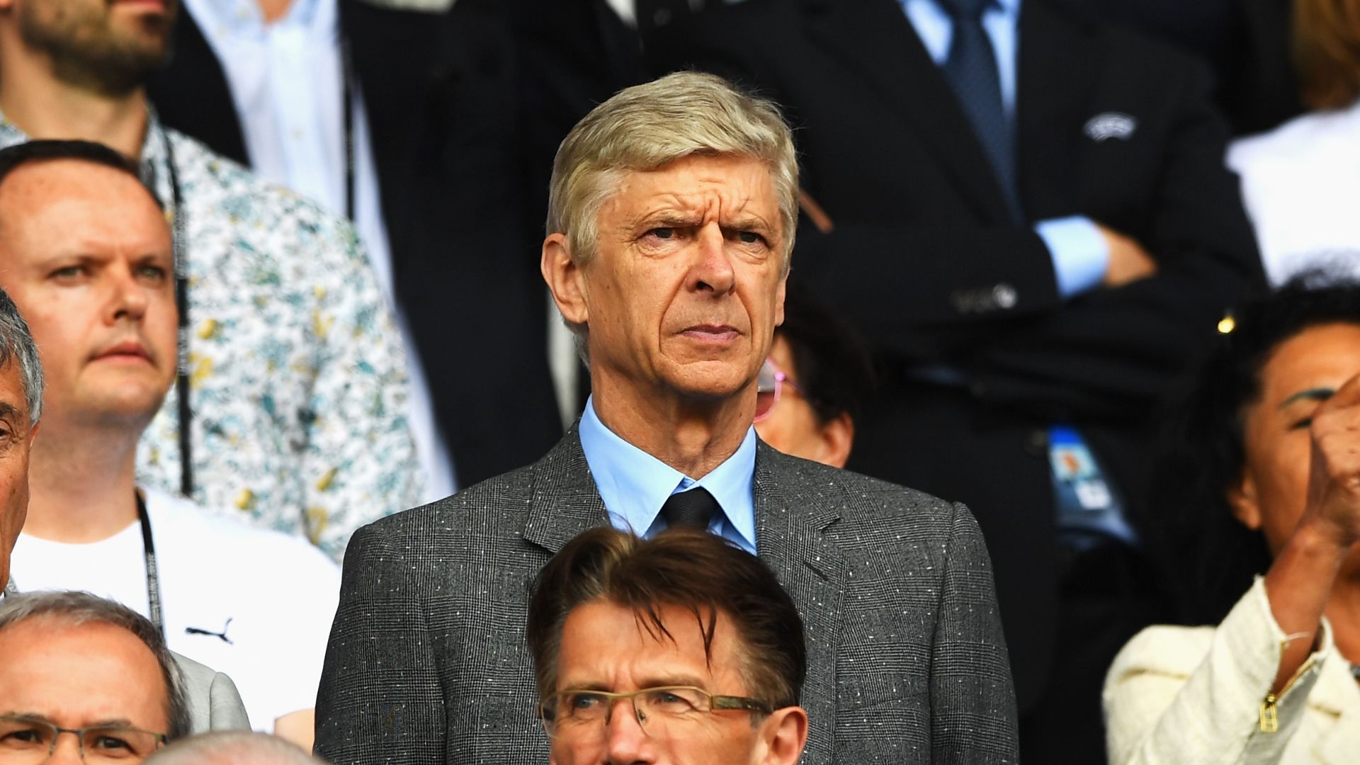 Wenger in the stands