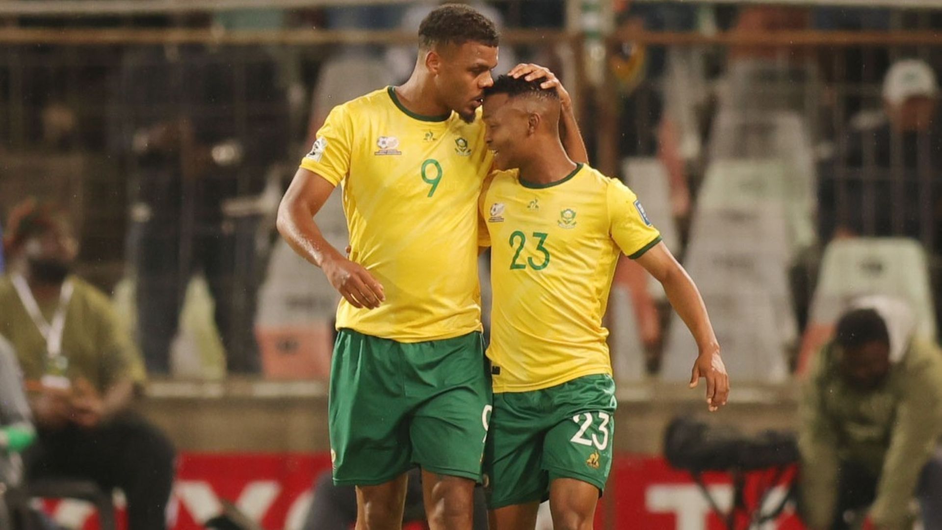 Lyle Foster and Mohau Nkota, Bafana Bafana