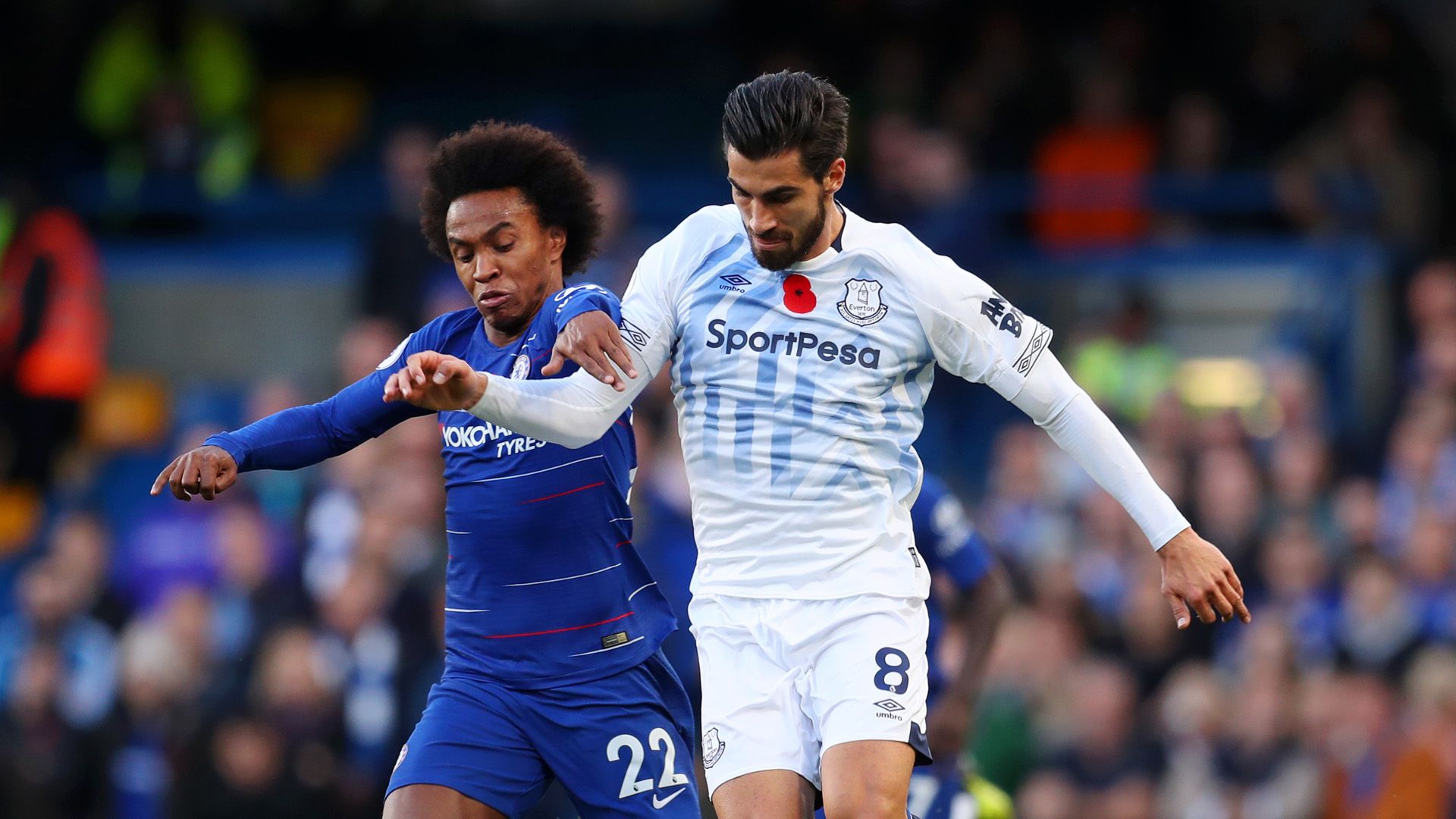 Willian Andre Gomes Chelsea Everton 11112018