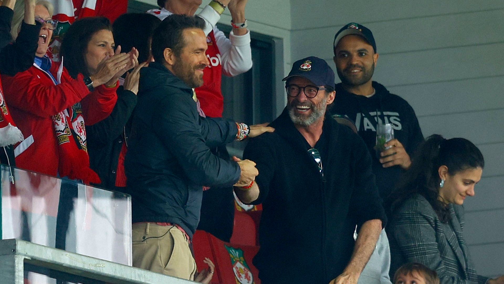 Hugh Jackman Ryan Reynolds Wrexham 2023-24