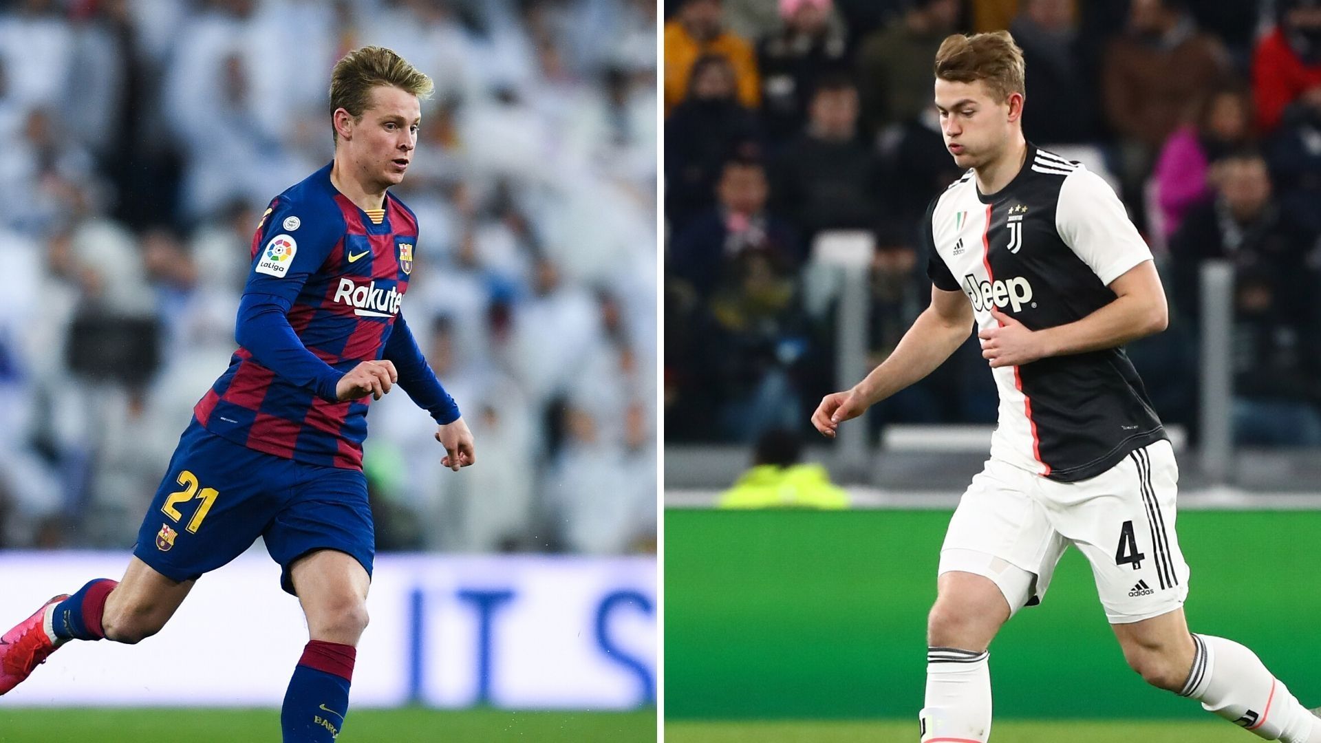 De Jong y De Ligt, Barcelona y Juventus