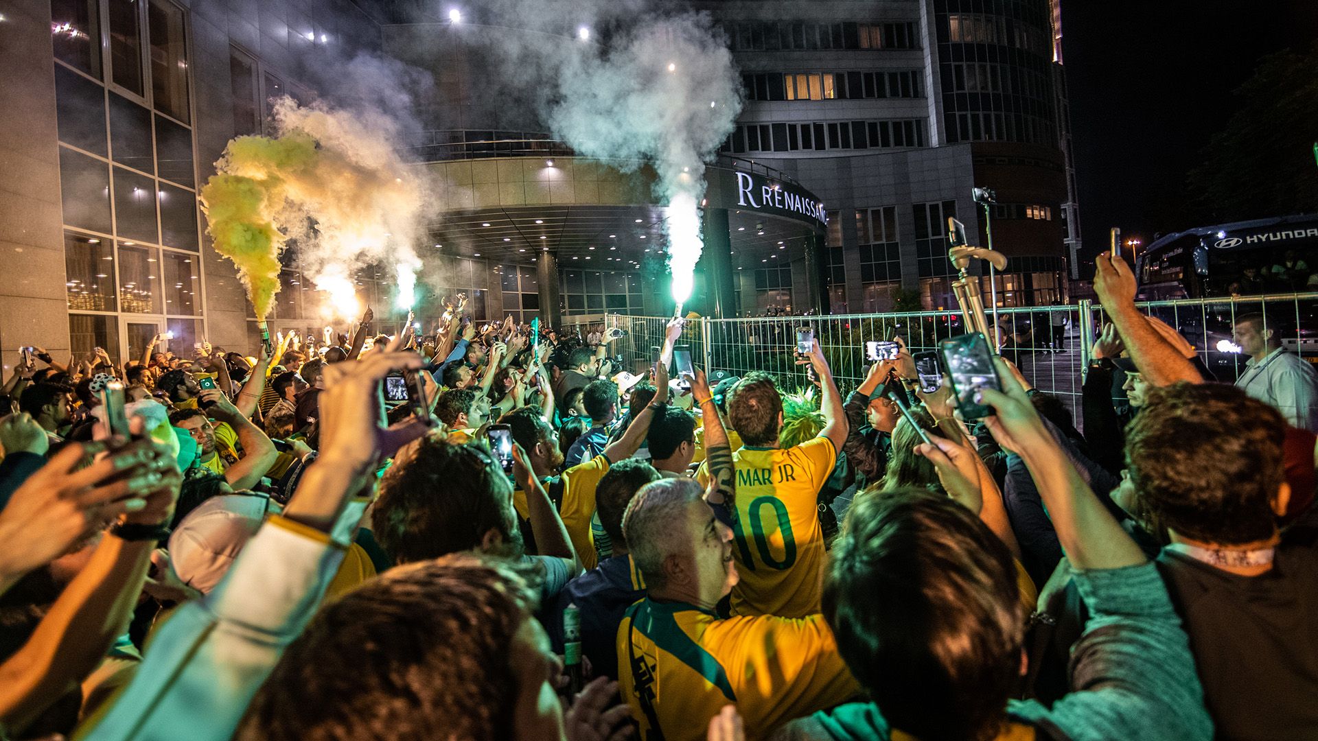 Torcida Selecao Brasileira chegada Moscou 25062018