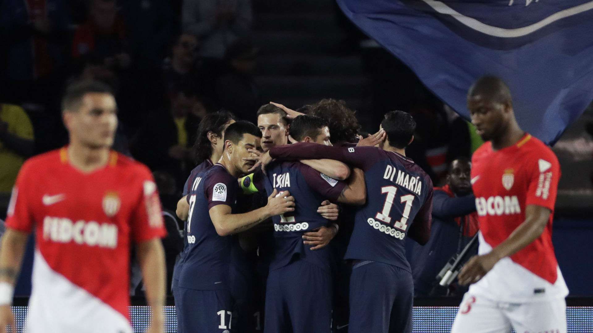 PSG celebration against Monaco