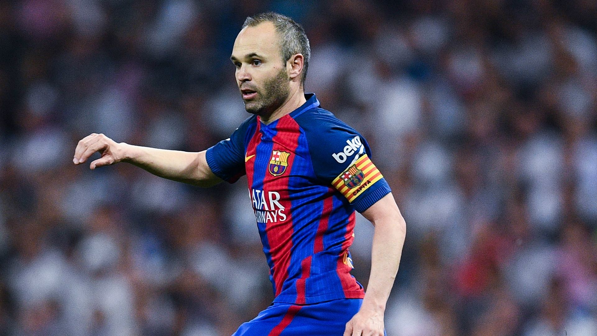 Andres Iniesta Real Madrid CF v FC Barcelona La Liga 23042017