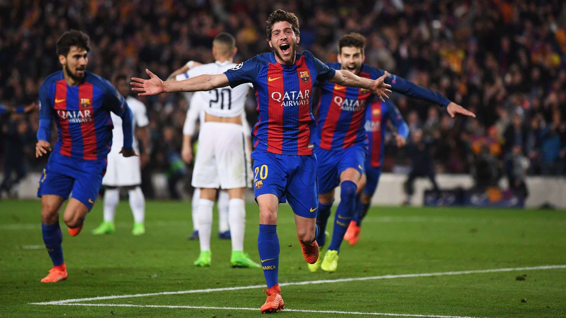 Sergi Roberto Barcelona PSG 2017