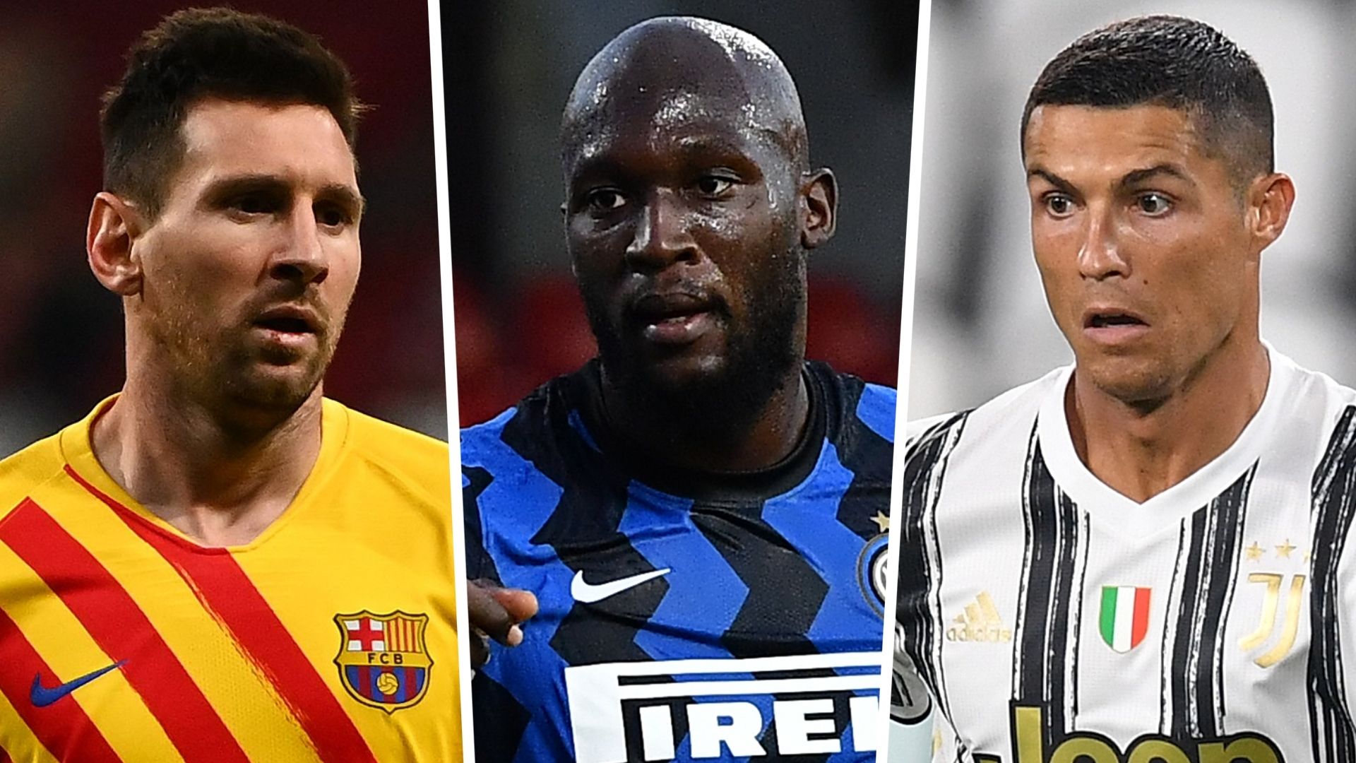 Lionel Messi Romelu Lukaku Cristiano Ronaldo