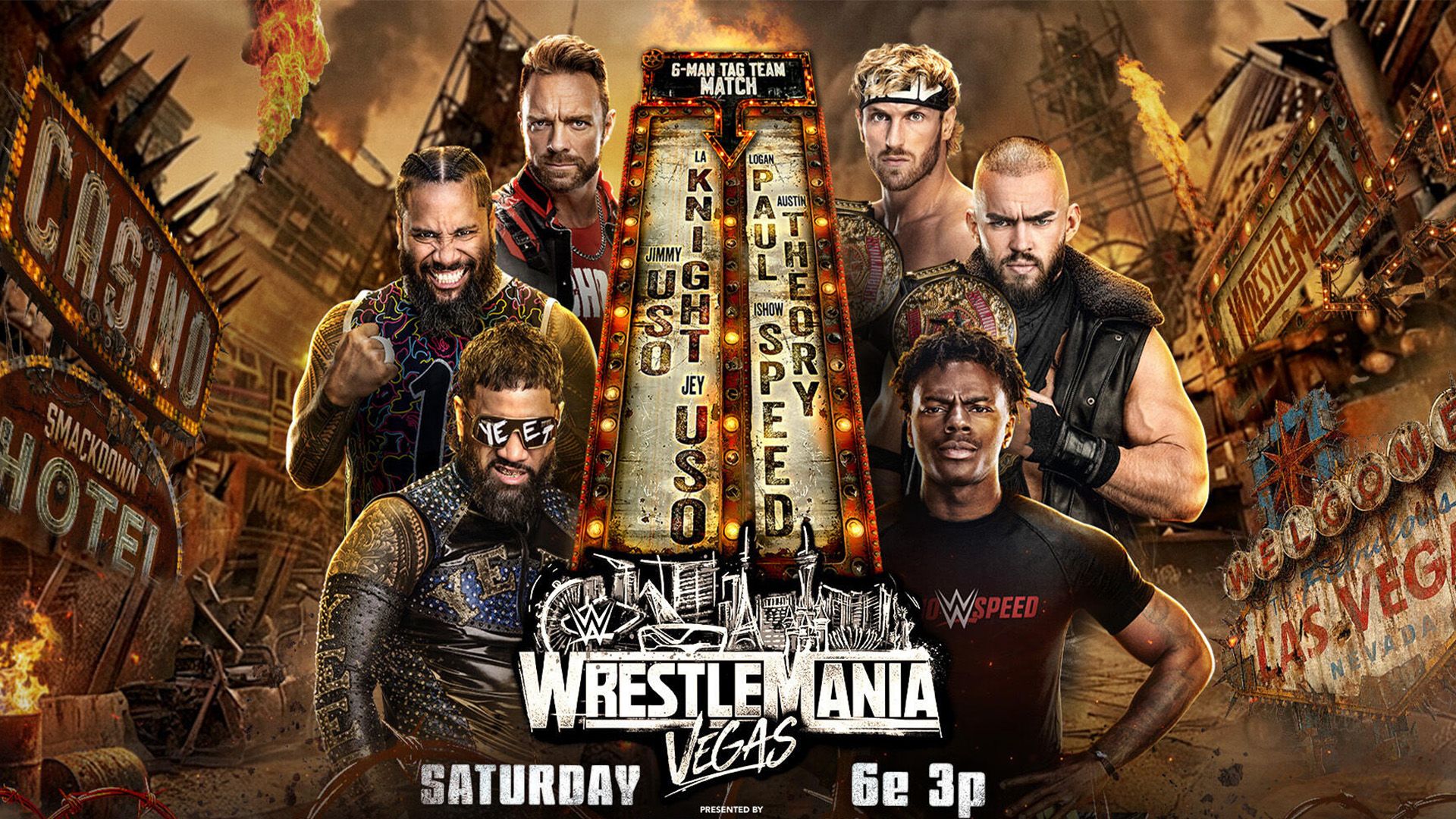 The Usos & LA Knight vs The Vision & iShowSpeed