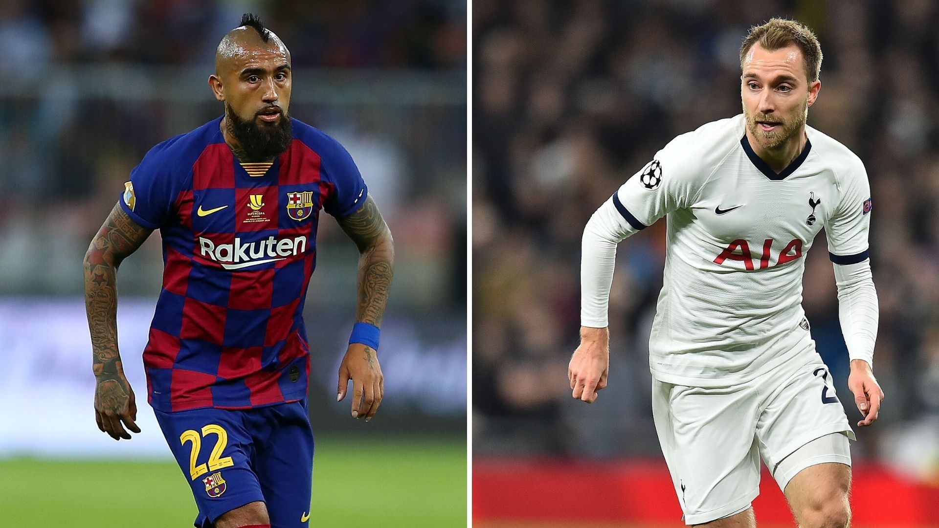 Arturo Vidal y Christian Eriksen, Barcelona y Tottenham