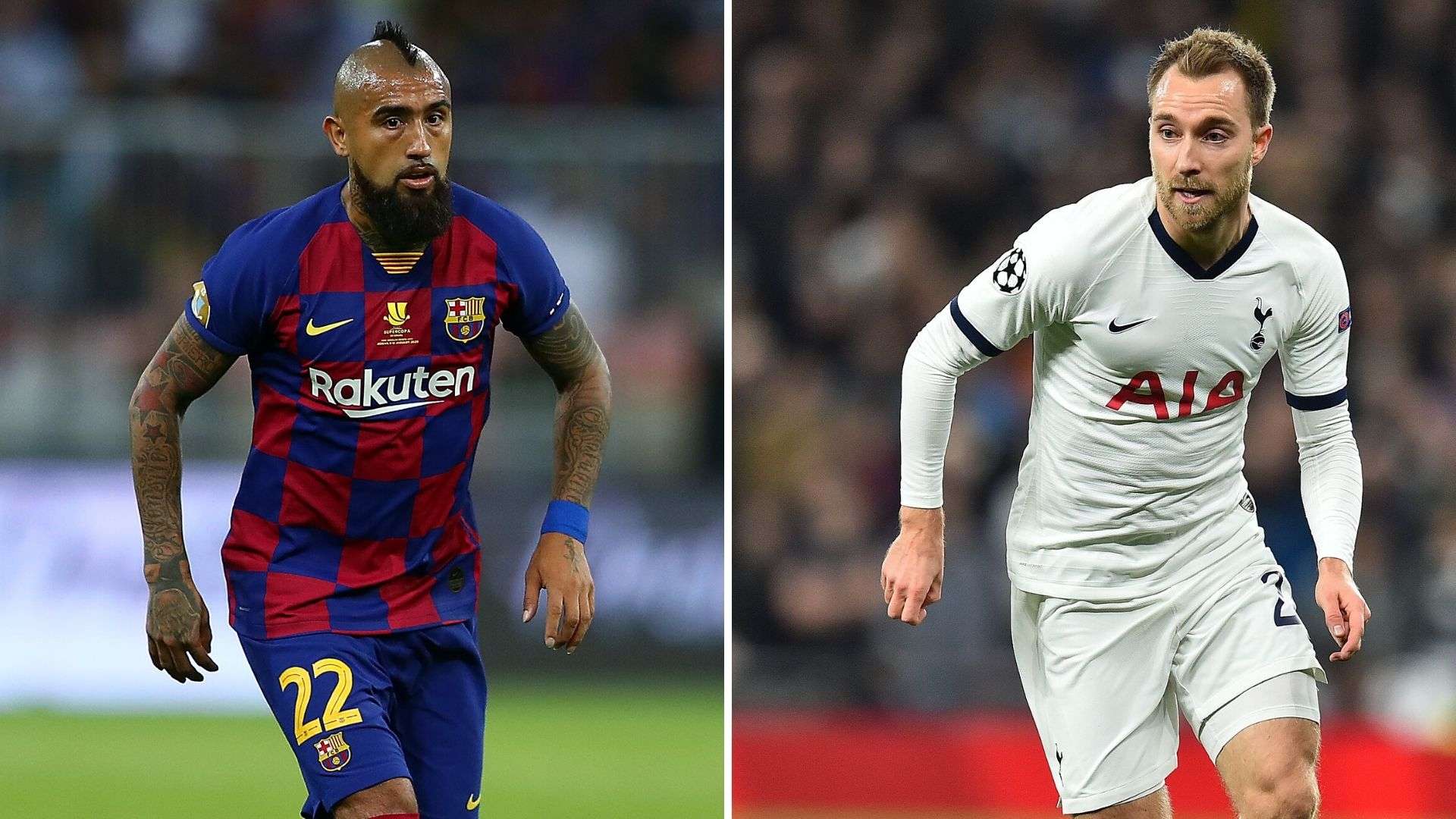 Arturo Vidal y Christian Eriksen, Barcelona y Tottenham