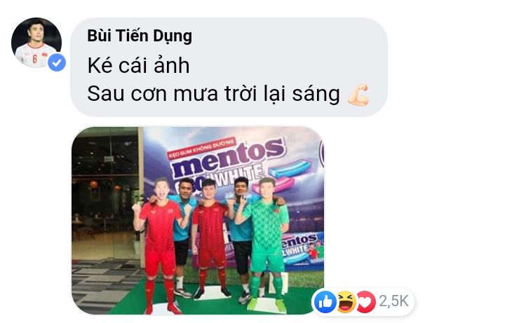 Reaction Comments on Bui Tien Dung's post