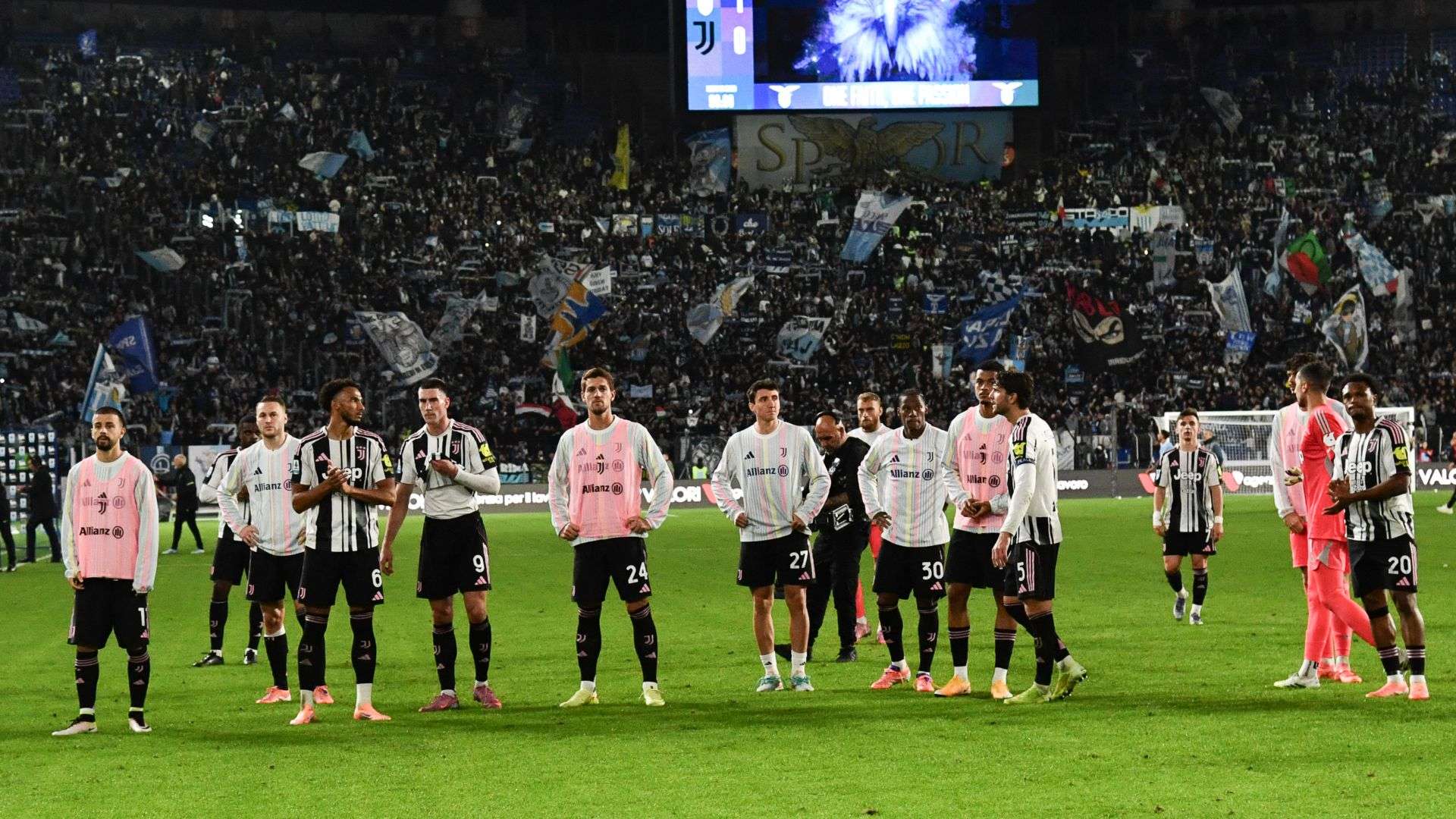 Juventus players Lazio Juventus Serie A