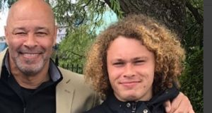 Paul McGrath and son