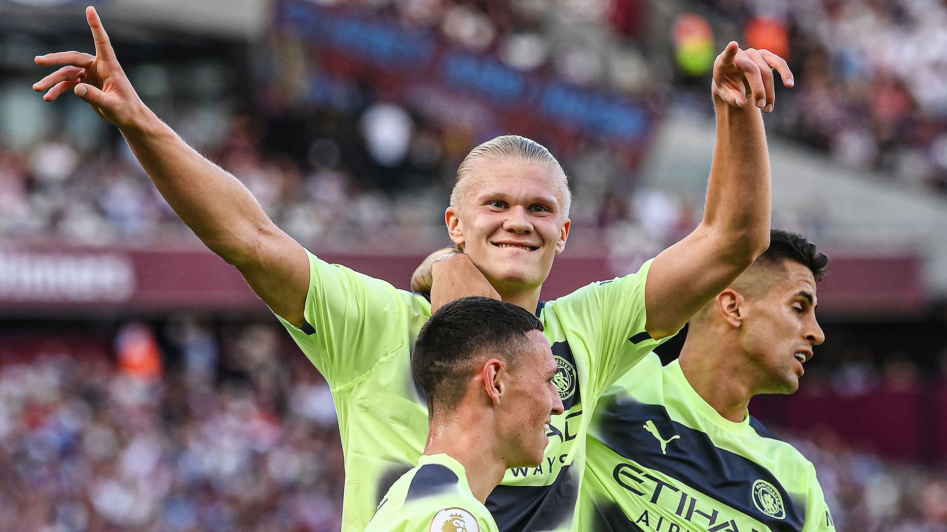 Erling Haaland Man City West Ham PL 2022-23