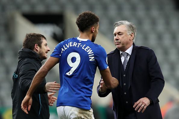 Dominic Calvert-Lewin & Carlo Ancelotti