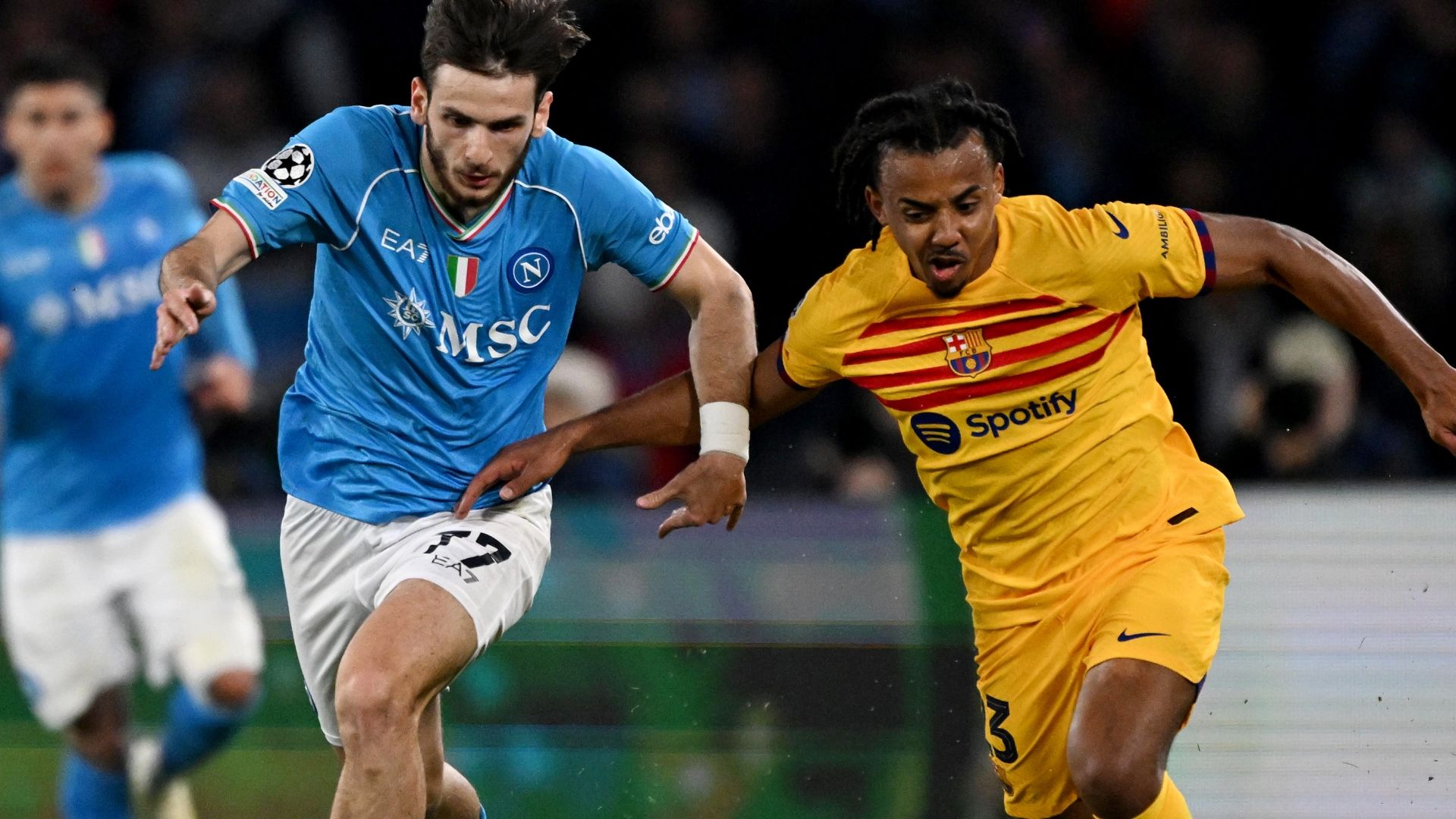 Kvaratskhelia Napoli Barcellona Champions League