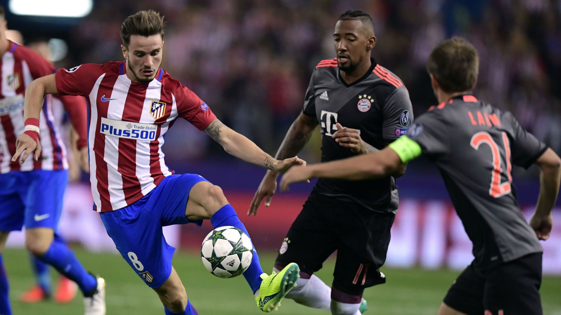 Saul Niguez Atletico Jerome Boateng Bayern München Champions League 28092016