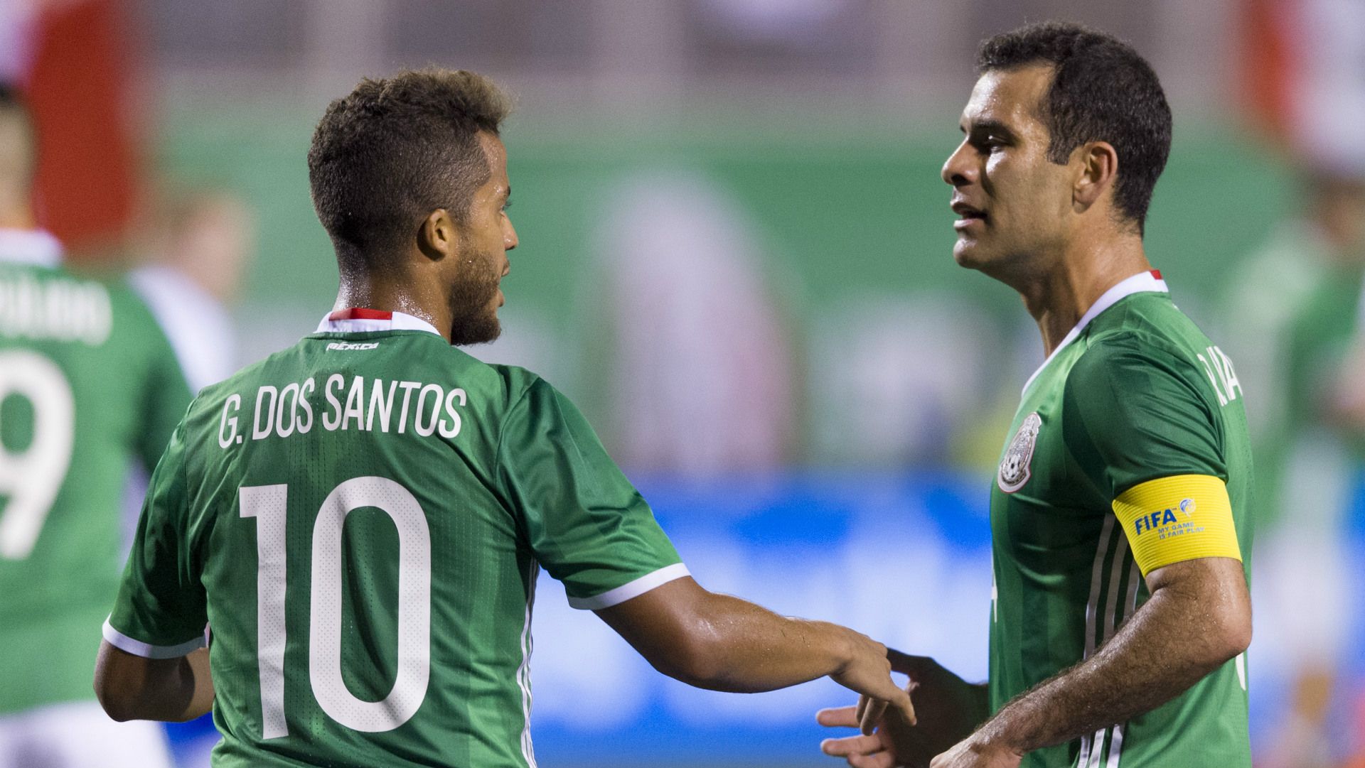 Giovani dos Santos Rafa Marquez Mexico