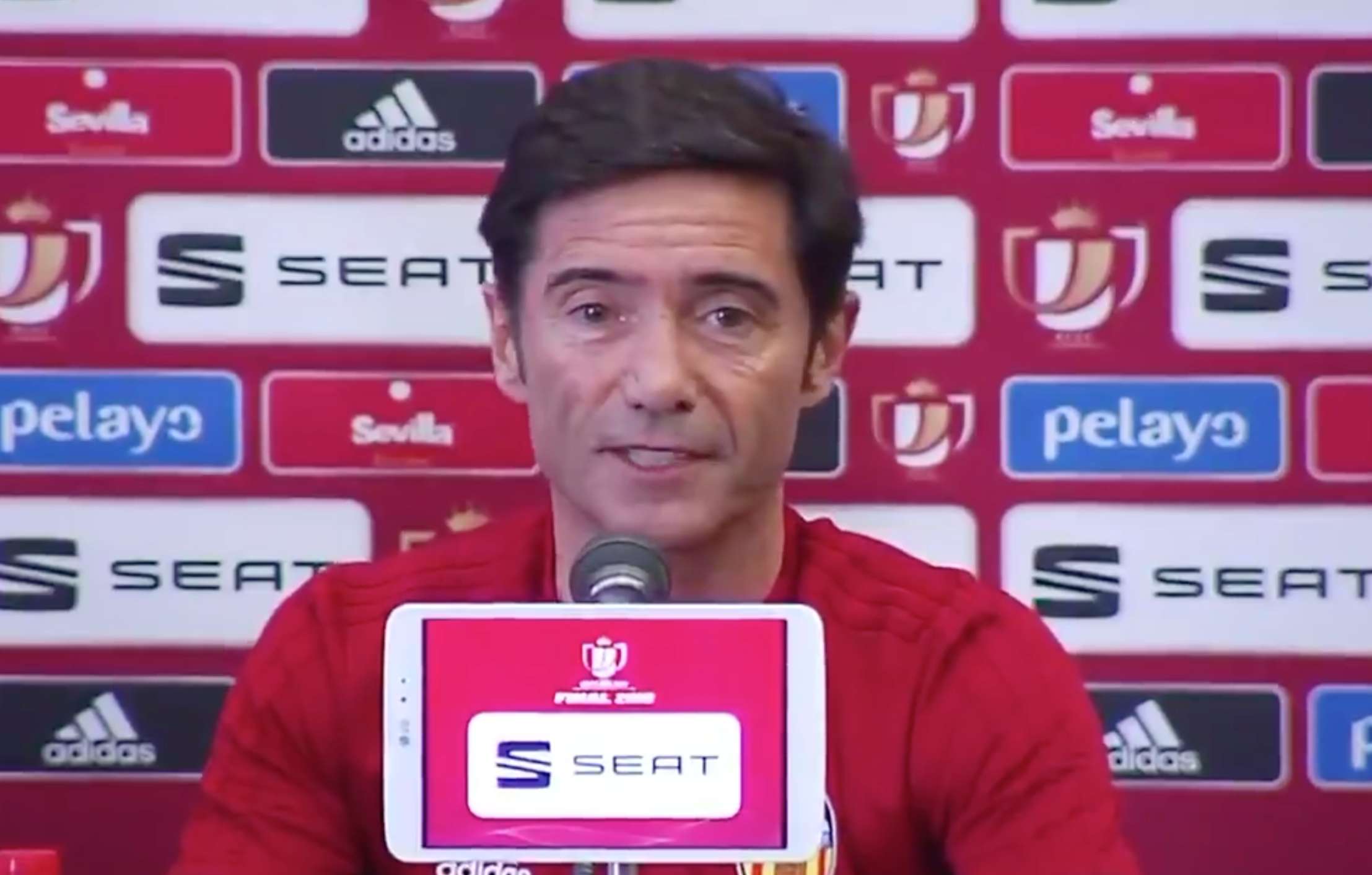 Marcelino rueda de prensa Valencia Copa del Rey