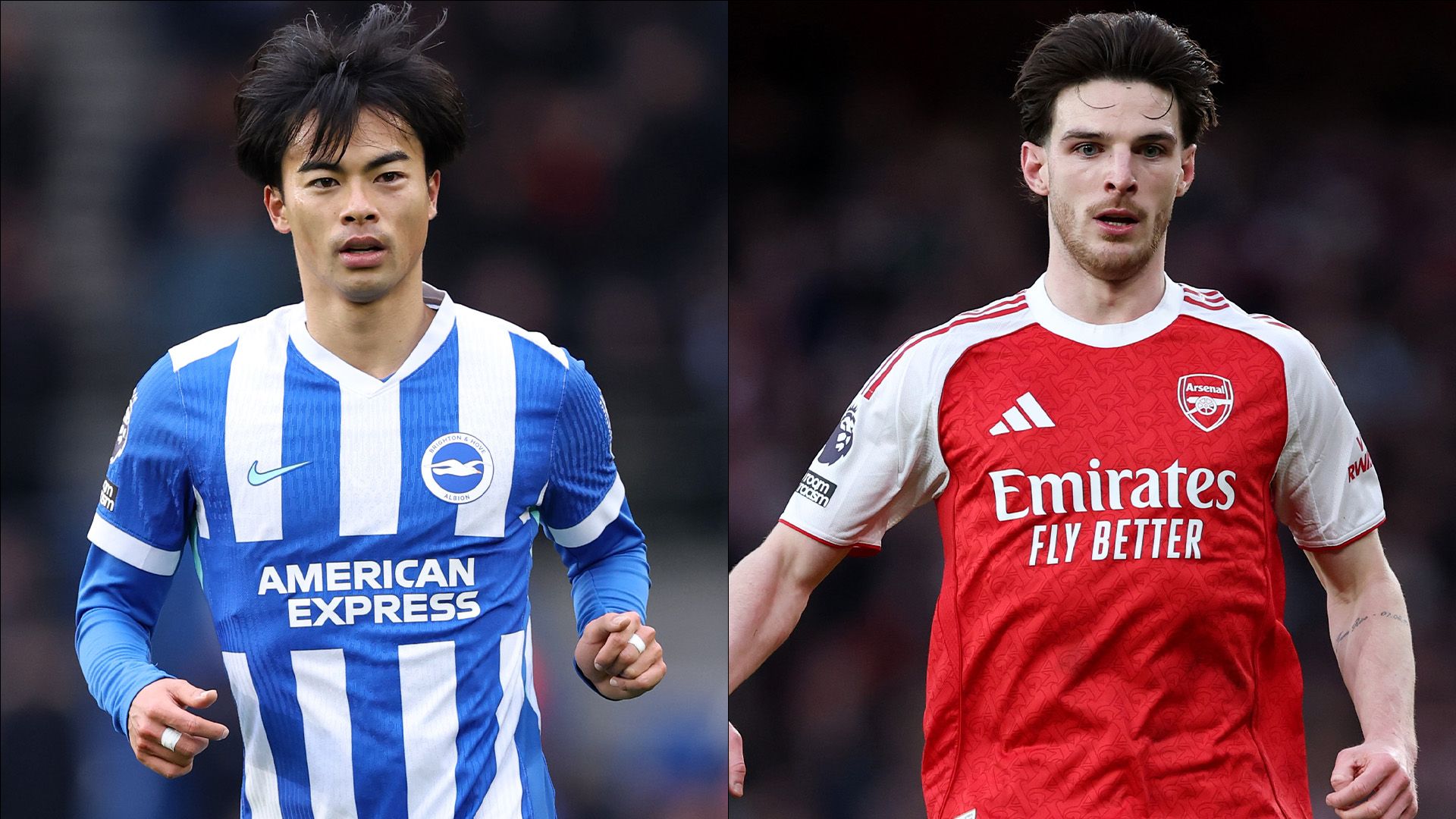 Kaoru Mitoma Brighton Declan Rice Arsenal