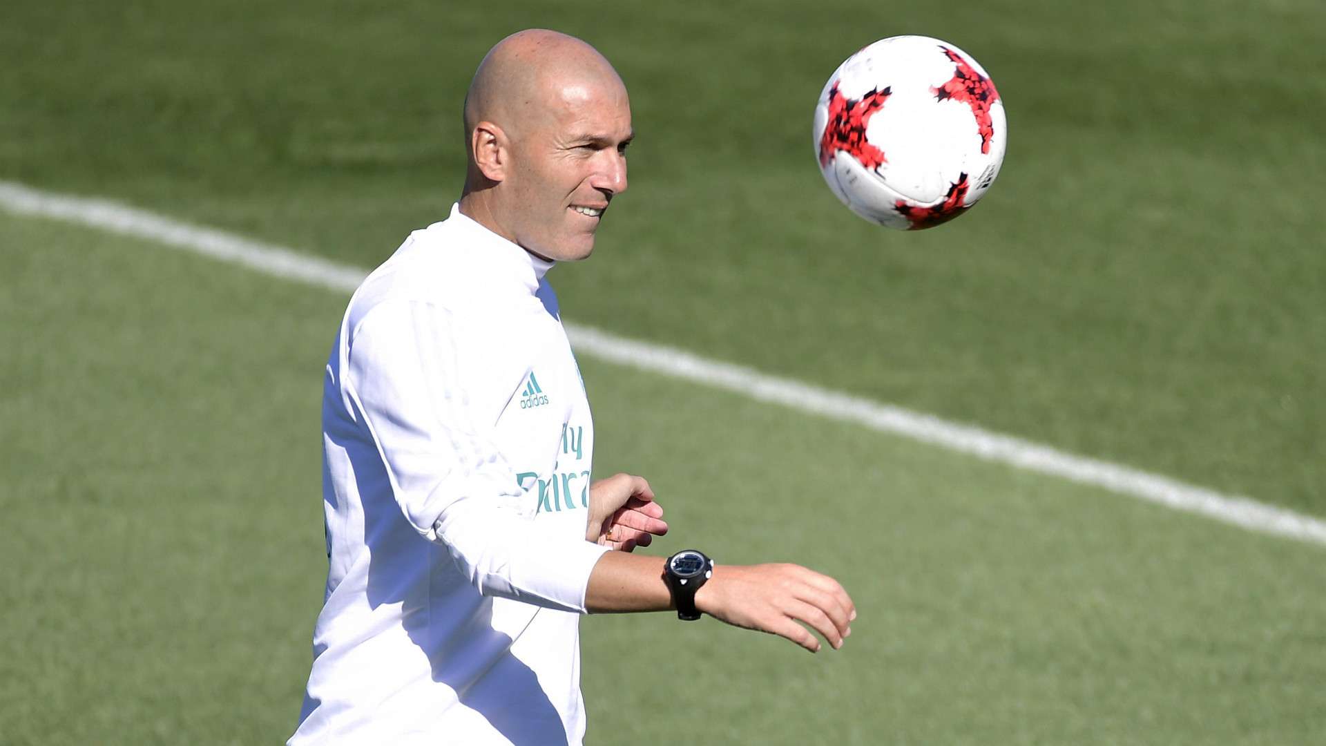 Zinedine Zidane Real Madrid training session