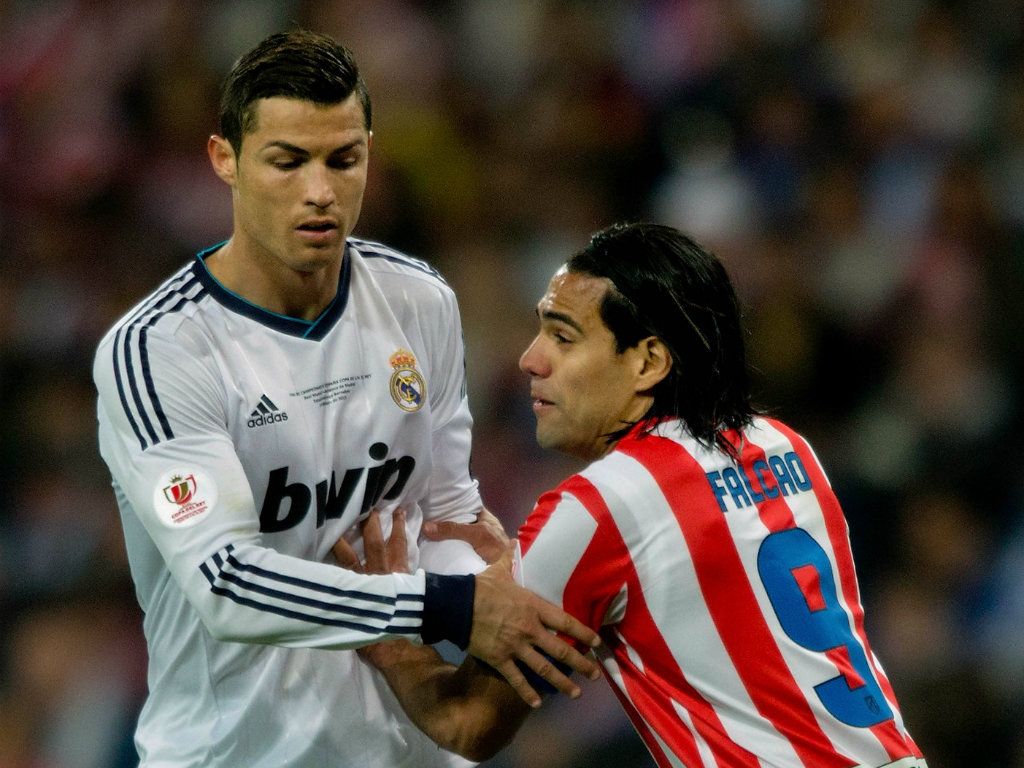 Cristiano Ronaldo Radamel Falcao Real Madrid Atletico Madrid Copa del Rey 05172013