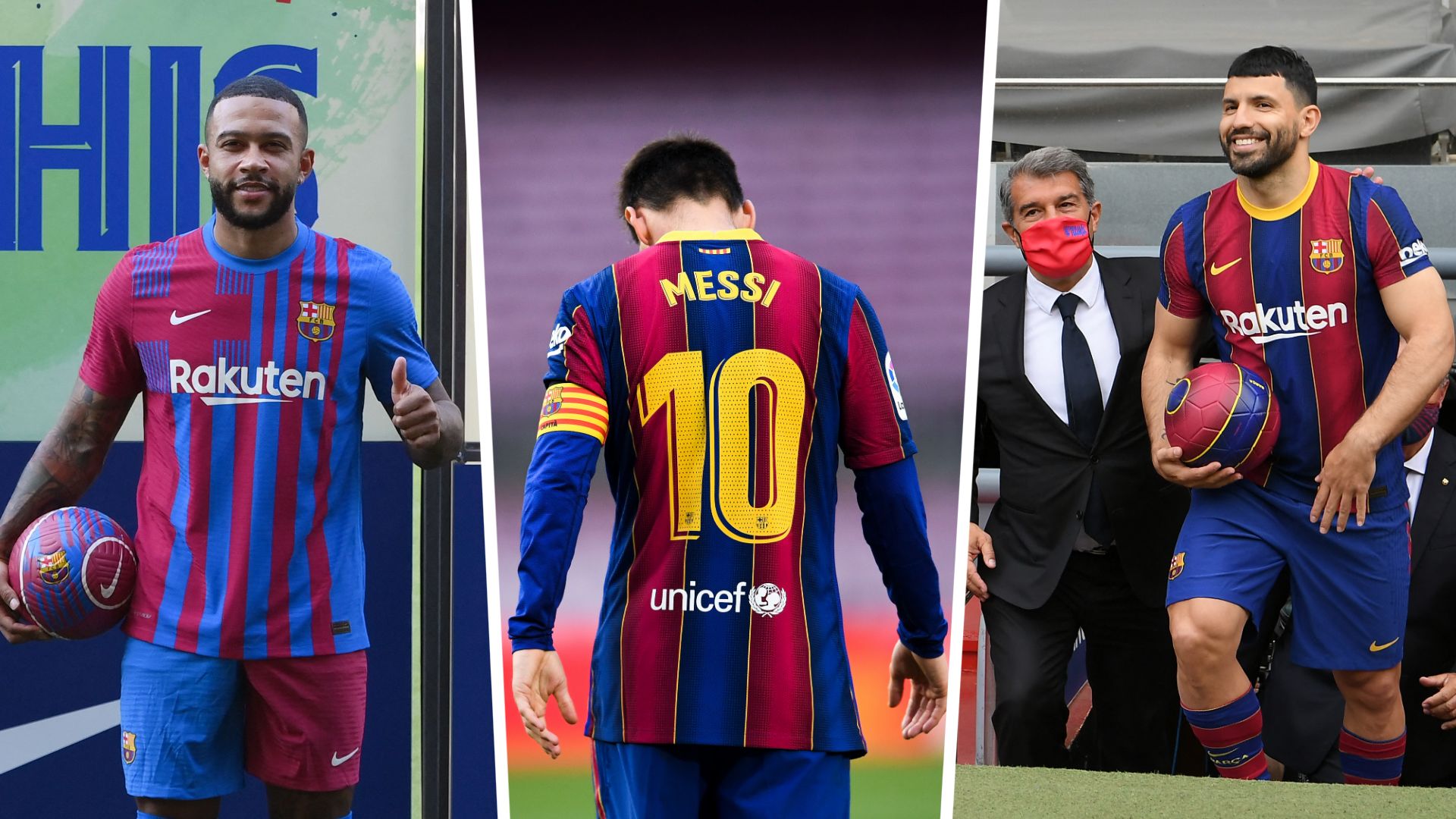 Messi Depay Agüero Barcelona