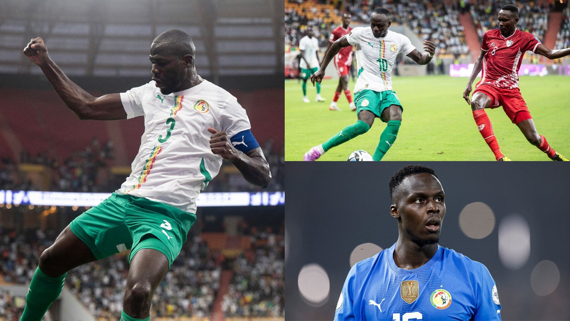 Kalidou Kolibaly Sadio Mane Edouard Mendy Senegal Sudan