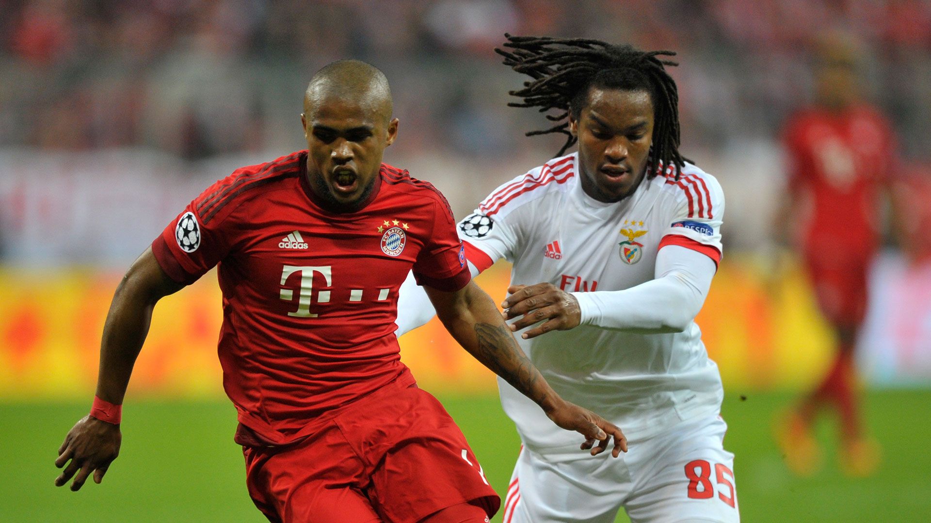 Douglas Costa Renato Sanches Bayern München Benfica Champions League 05042016