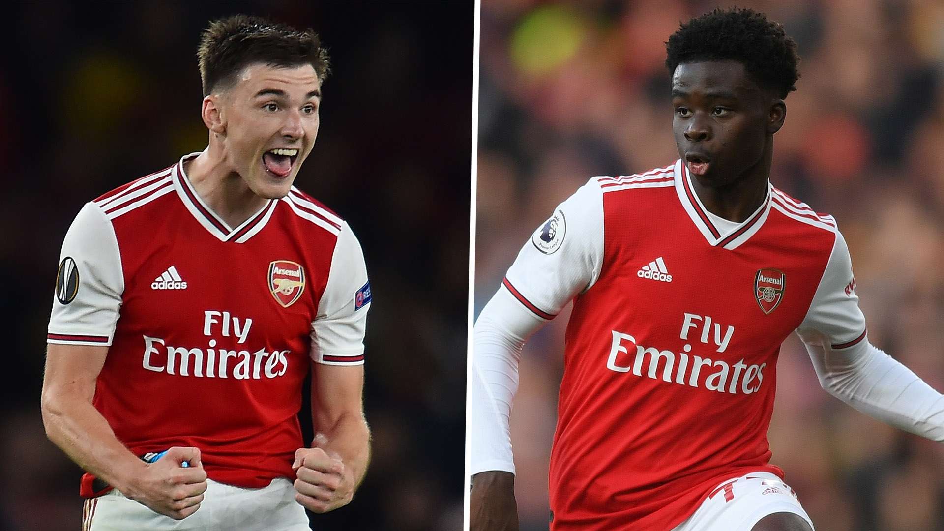 Kieran Tierney Bukayo Saka Arsenal