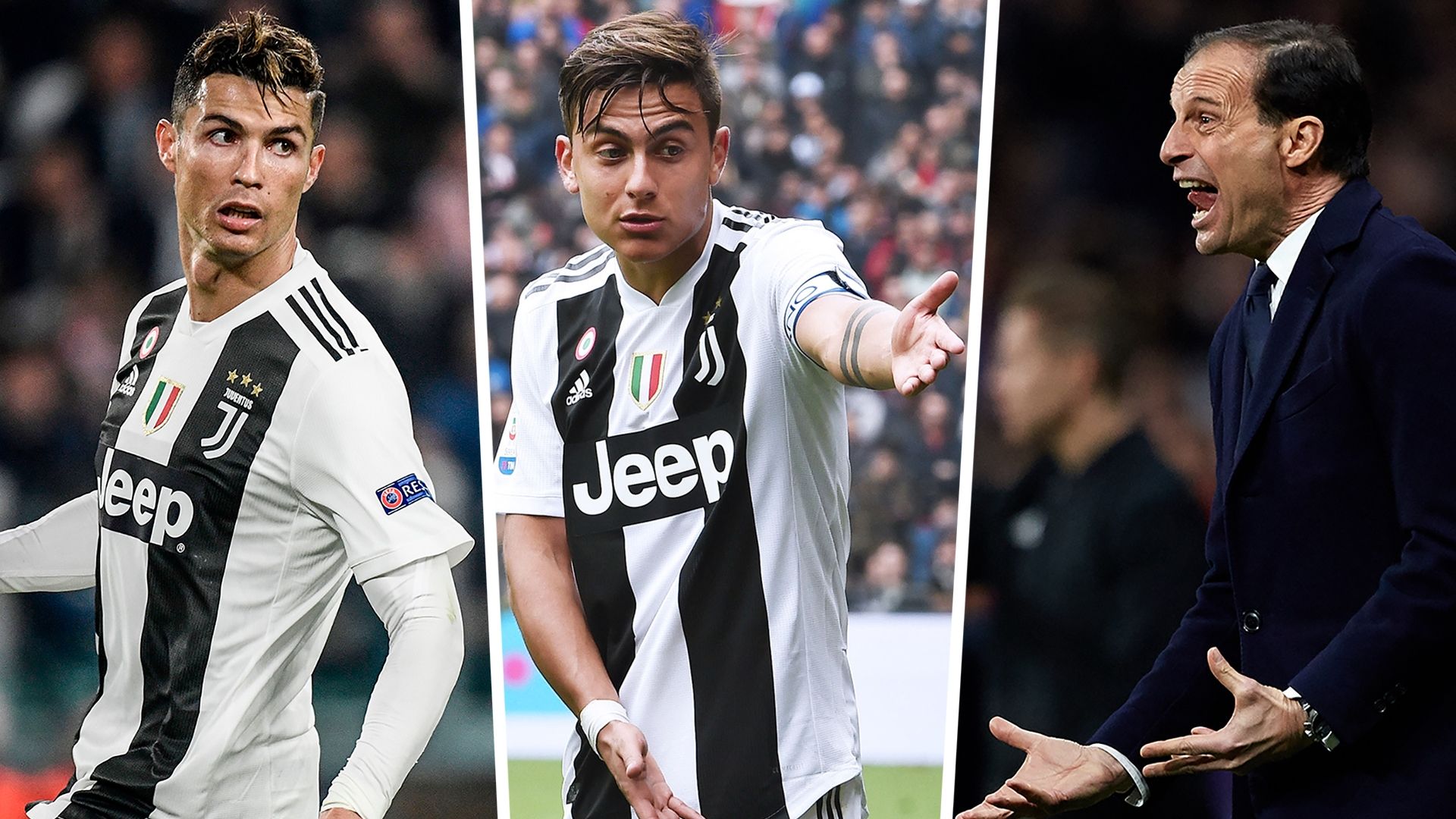Cristiano Ronaldo Paulo Dybala Max Allegri Juventus