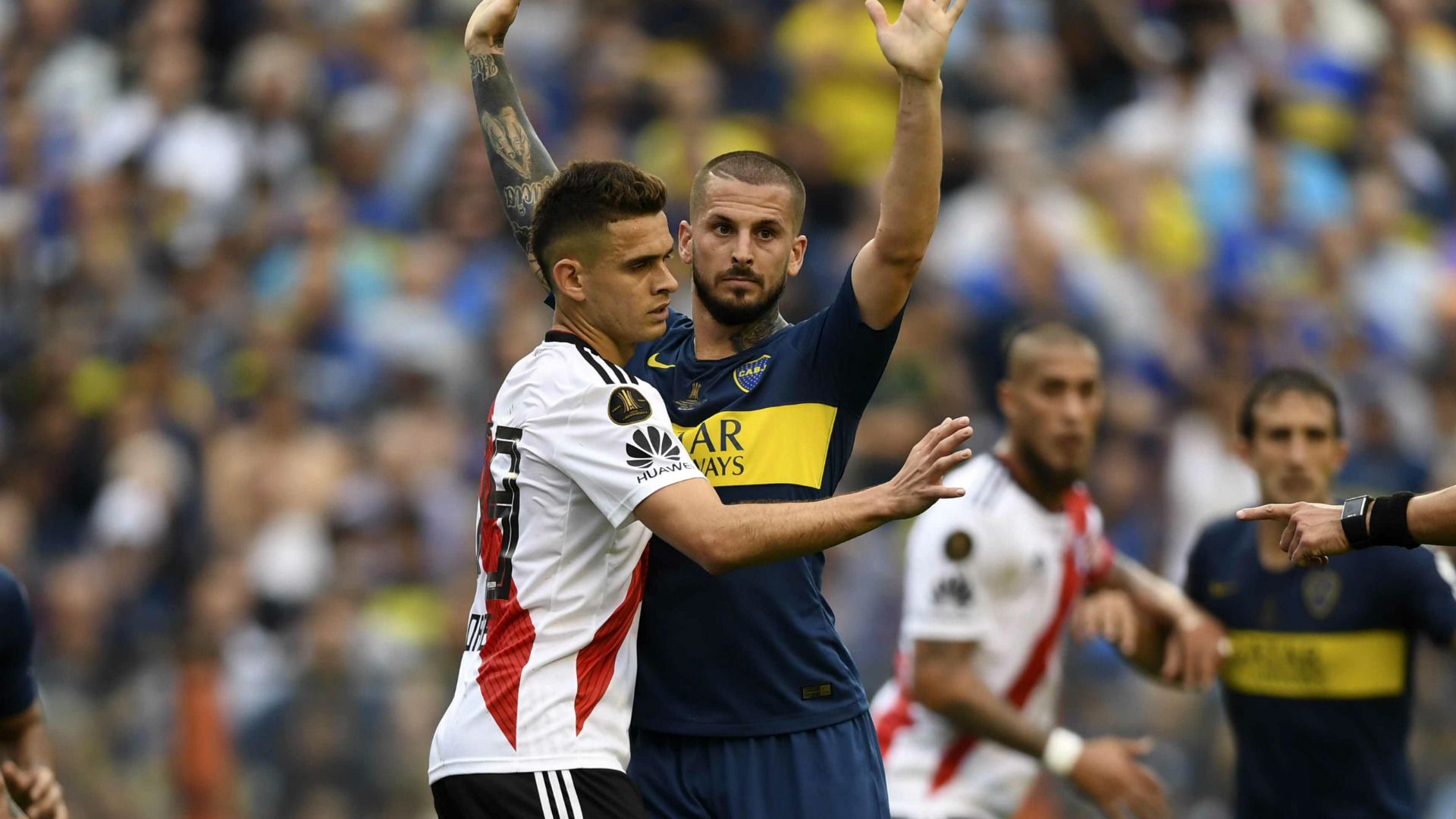 Santos Borre Benedetto Boca Juniors River Plate Copa Libertadores 2018