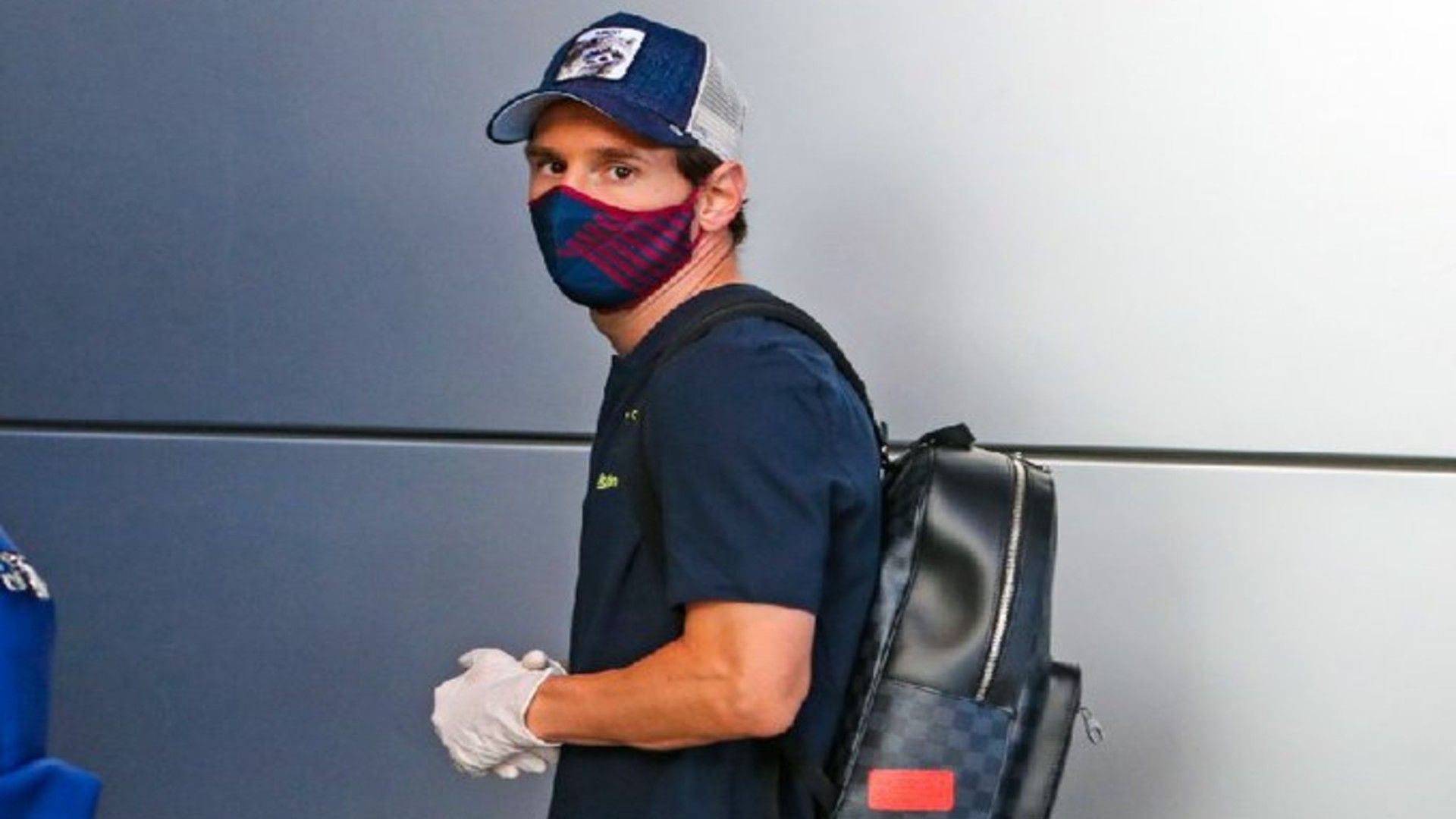 Messi máscara Barcelona Mallorca
