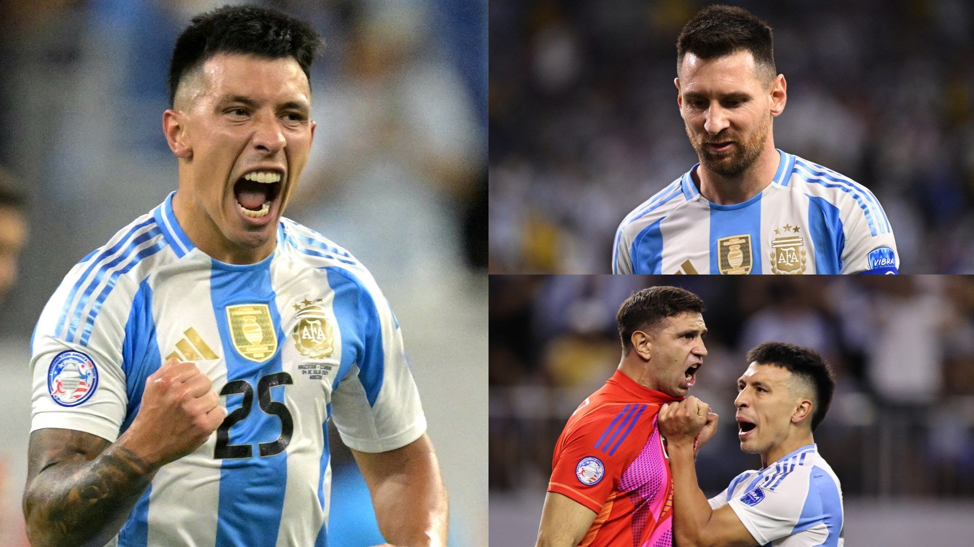 Lisandro Martinez Lionel Messi Emi Martinez split