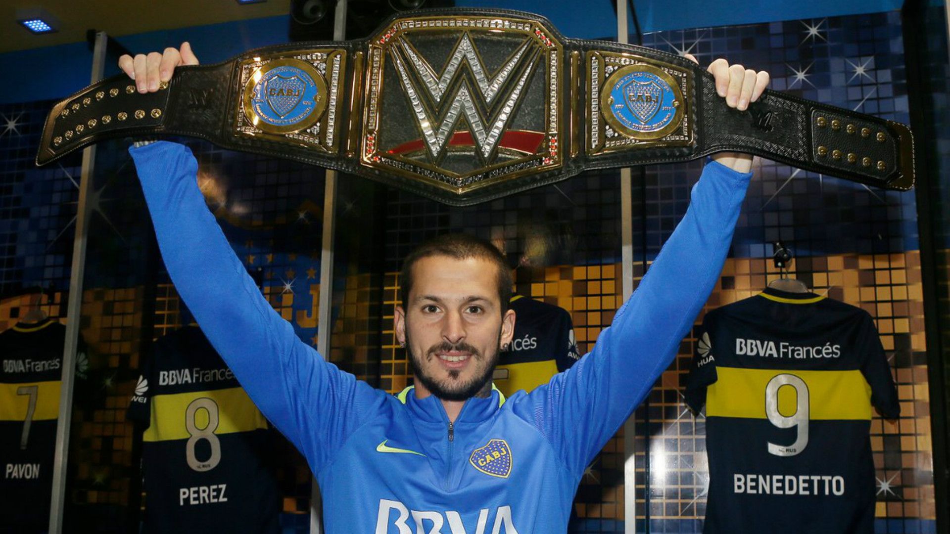 Dario Benedetto Boca Juniors WWE Champion