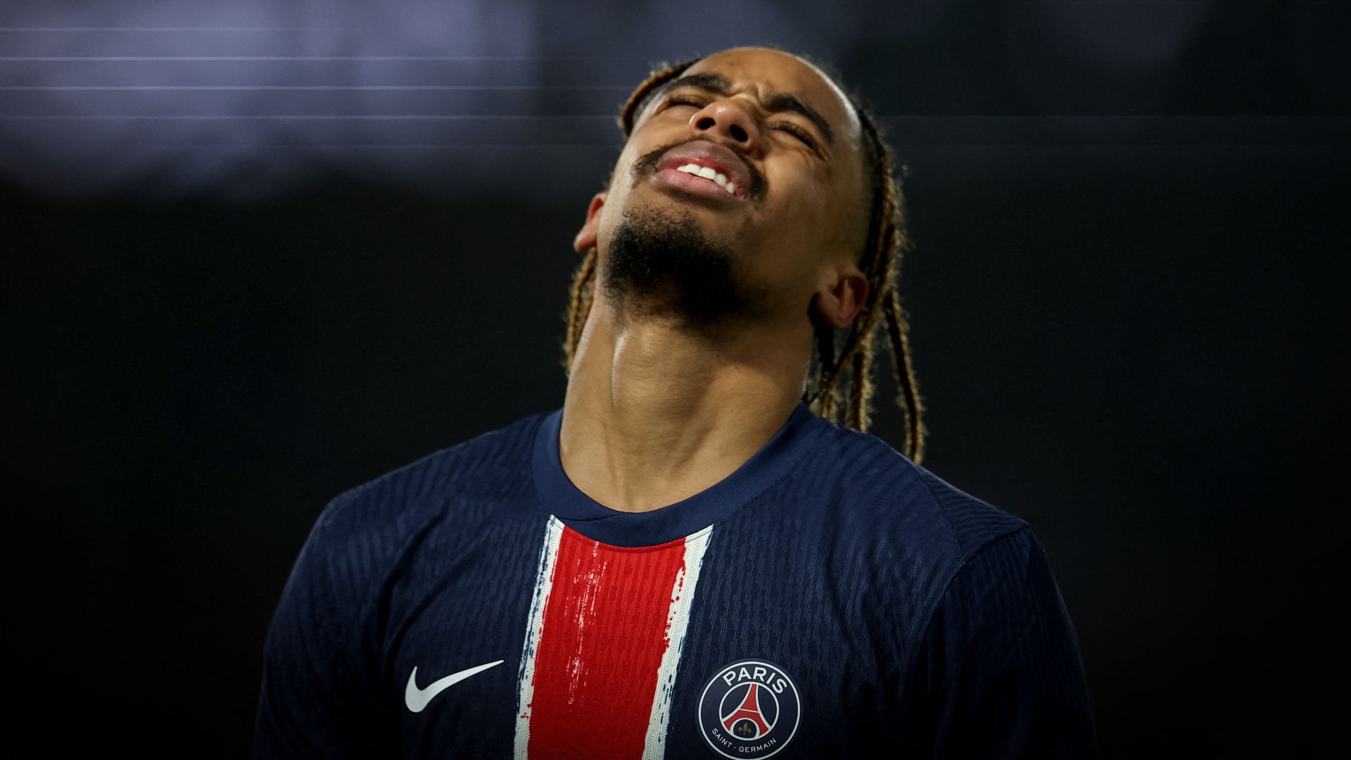 Bradley Barcola PSG Nantes Ligue 1 30112024