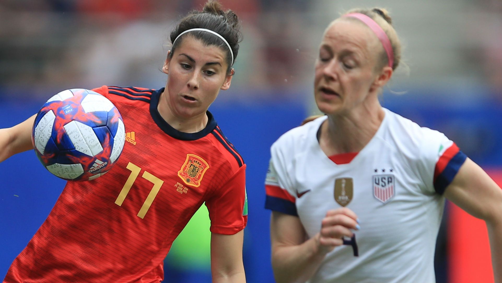 Lucia Garcia Spain Becky Sauerbrunn USWNT